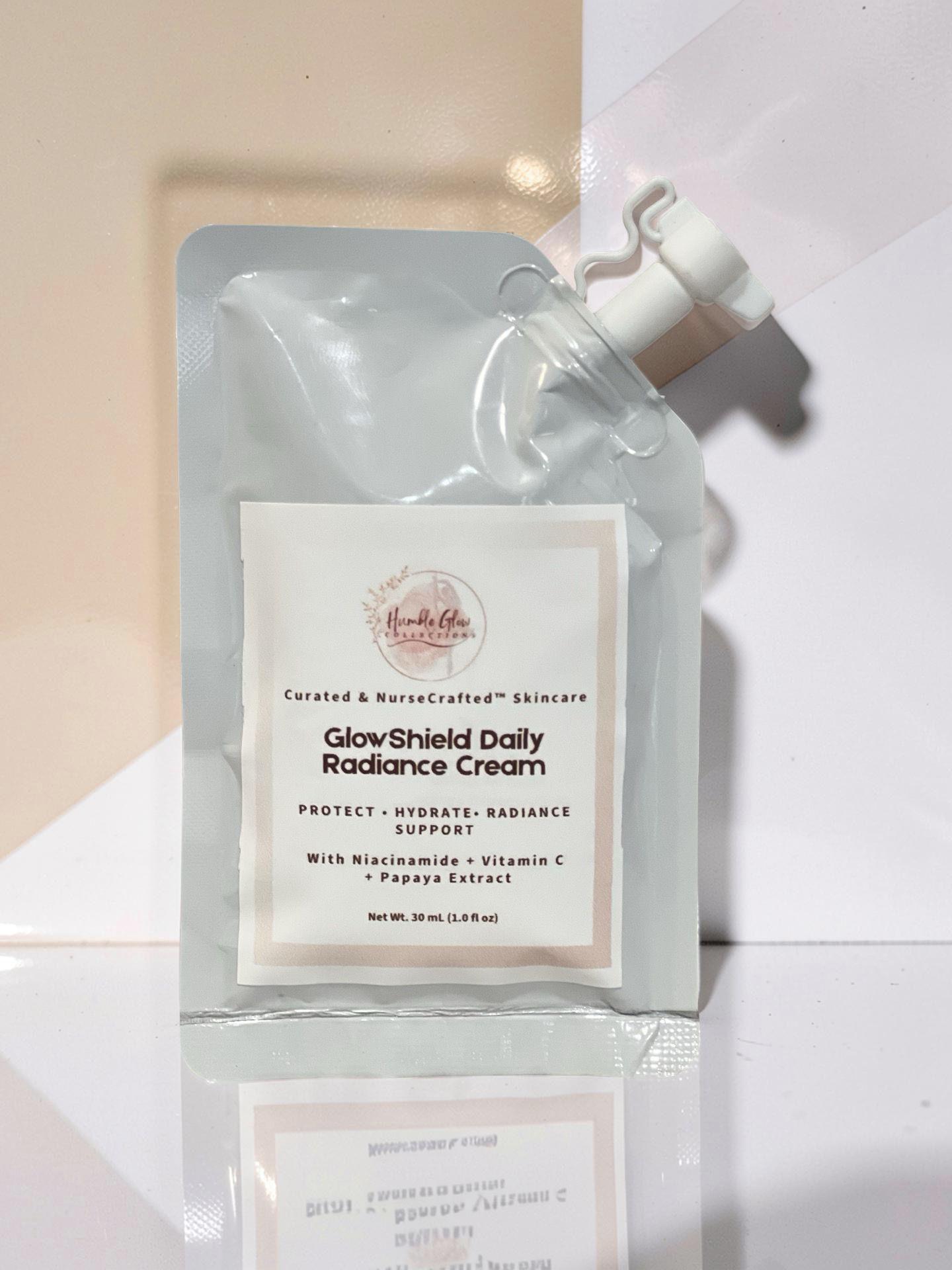 GlowShield Radiance Cream – Daily Moisturizer with Niacinamide, Vitamin C & Papaya Extract | NurseCrafted™