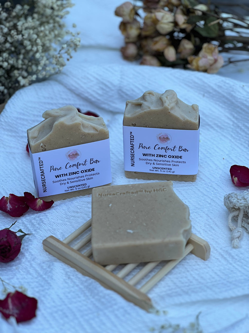 Zinc Oxide Pure Comfort Bar – Gentle Soap for Dry & Sensitive Skin | NurseCrafted™ | 3 for $27