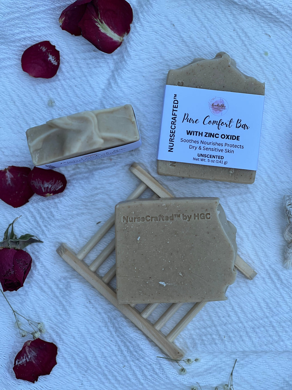Zinc Oxide Pure Comfort Bar – Gentle Soap for Dry & Sensitive Skin | NurseCrafted™ | 3 for $27
