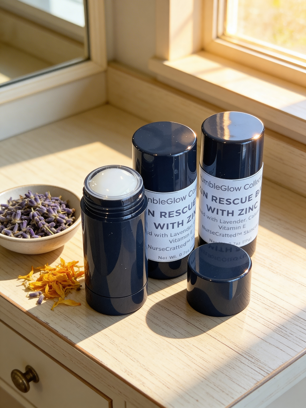 Zinc Skin Rescue Barrier Balm Stick – Protective Hydration & Skin Support | NurseCrafted™
0.7 oz (19 g)