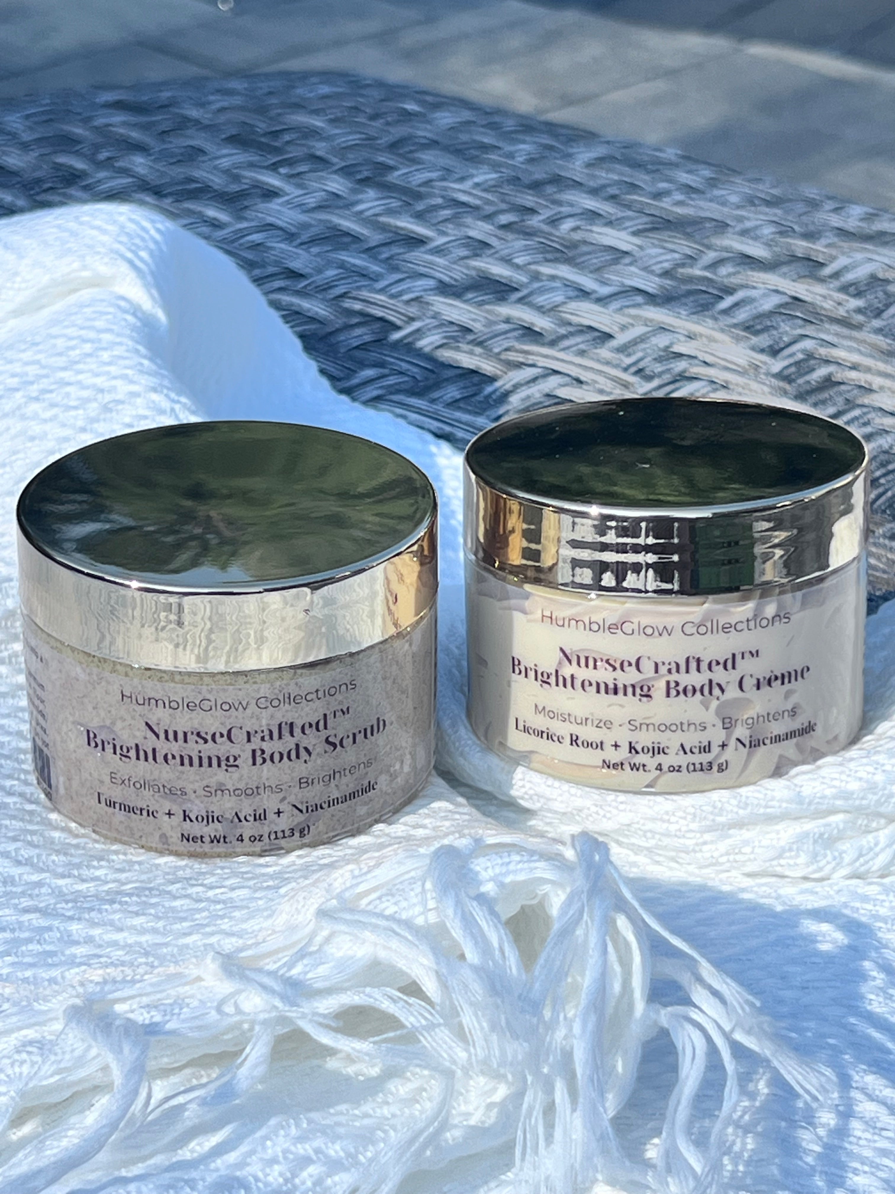 EvenGlow™ Body Scrub & Crème Duo | NurseCrafted™