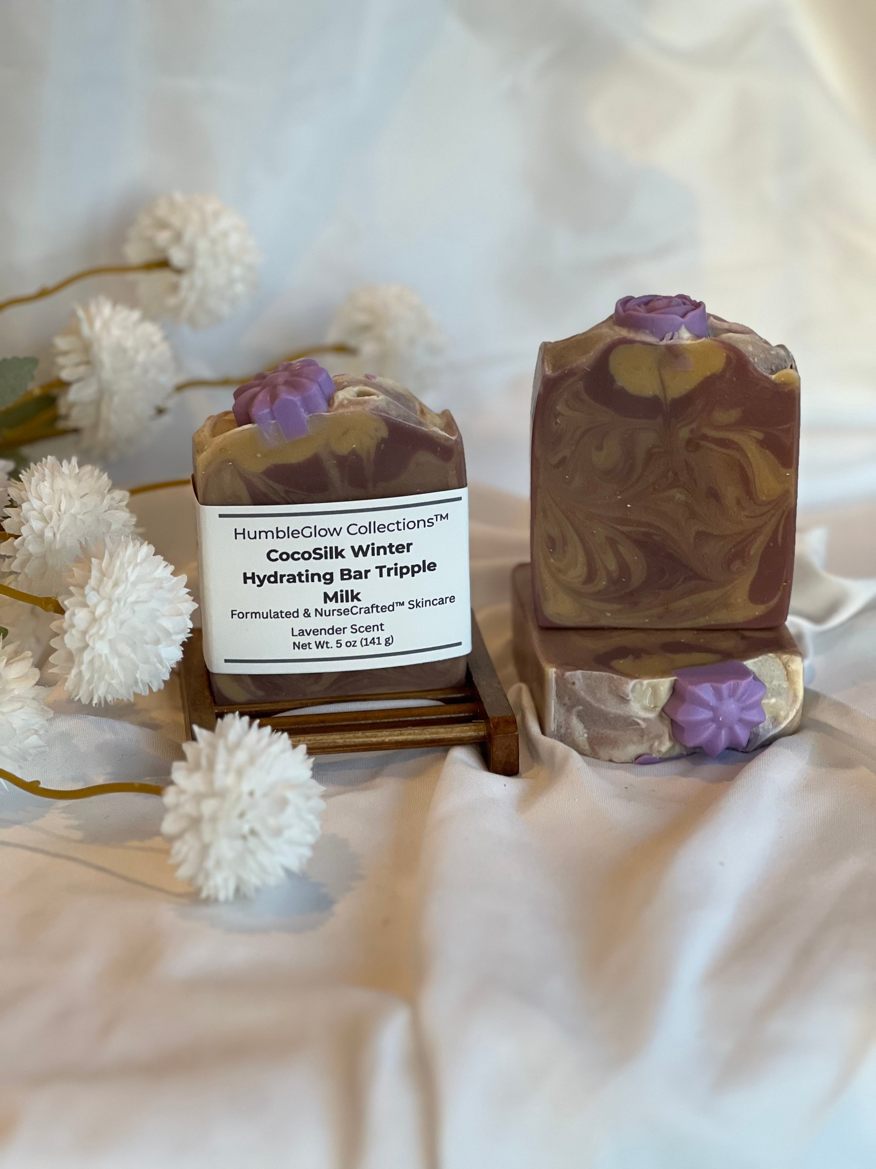 CocoSilk Winter Triple Milk Hydration Bar – Ultra Moisturizing Milk Soap | NurseCrafted™