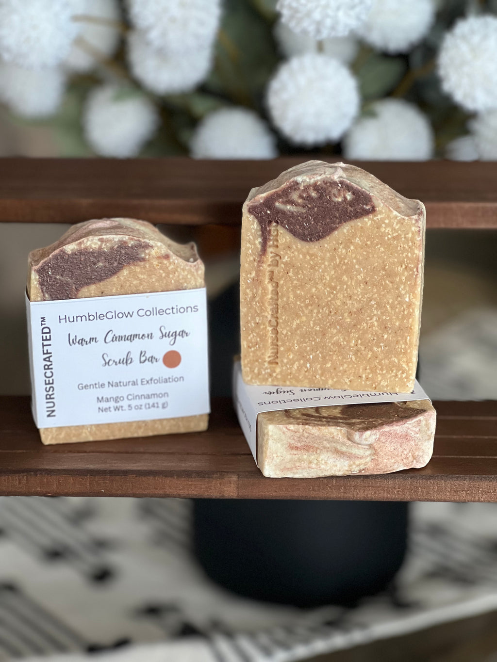 Warm Cinnamon Sugar Scrub Bar – Exfoliating Sugar Scrub Soap | NurseCrafted™