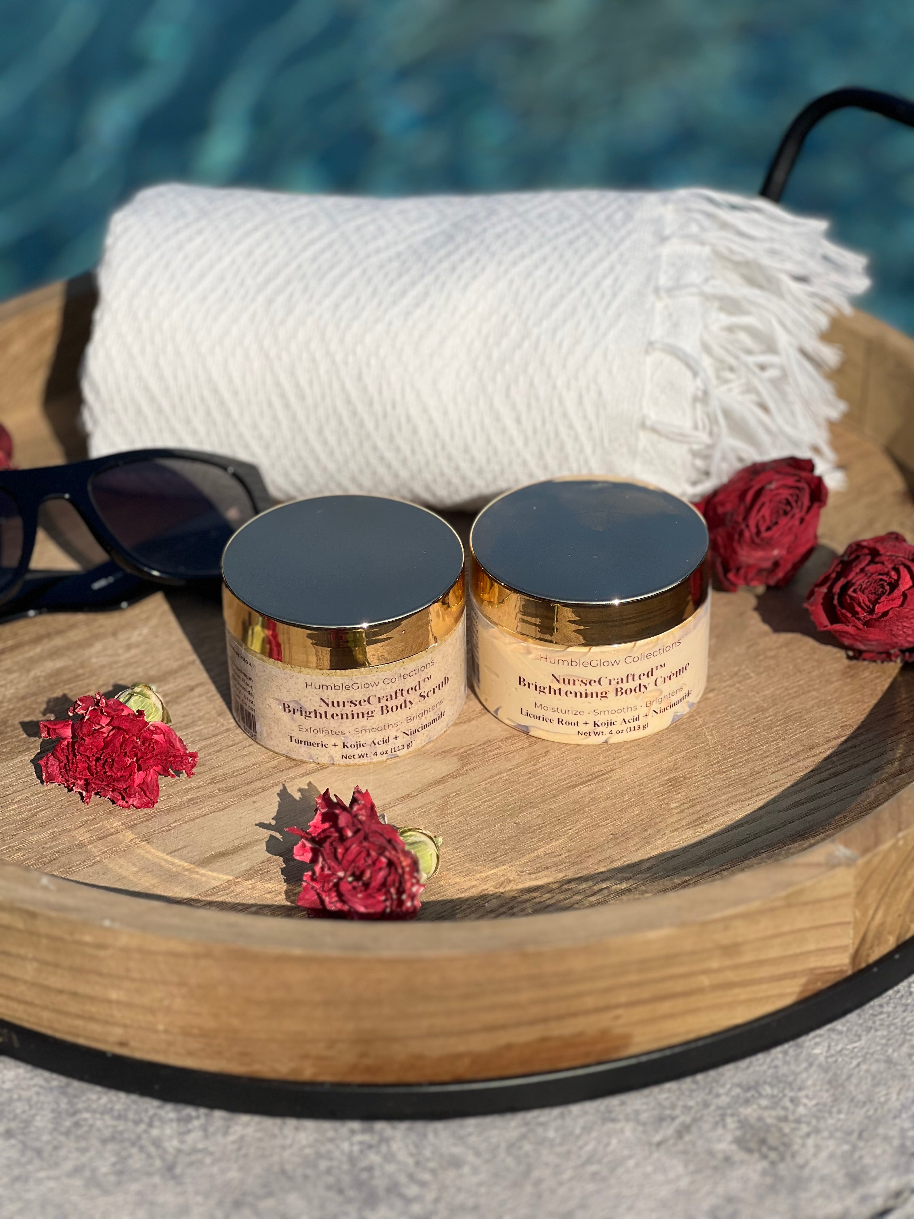 EvenGlow™ Body Scrub & Crème Duo | NurseCrafted™