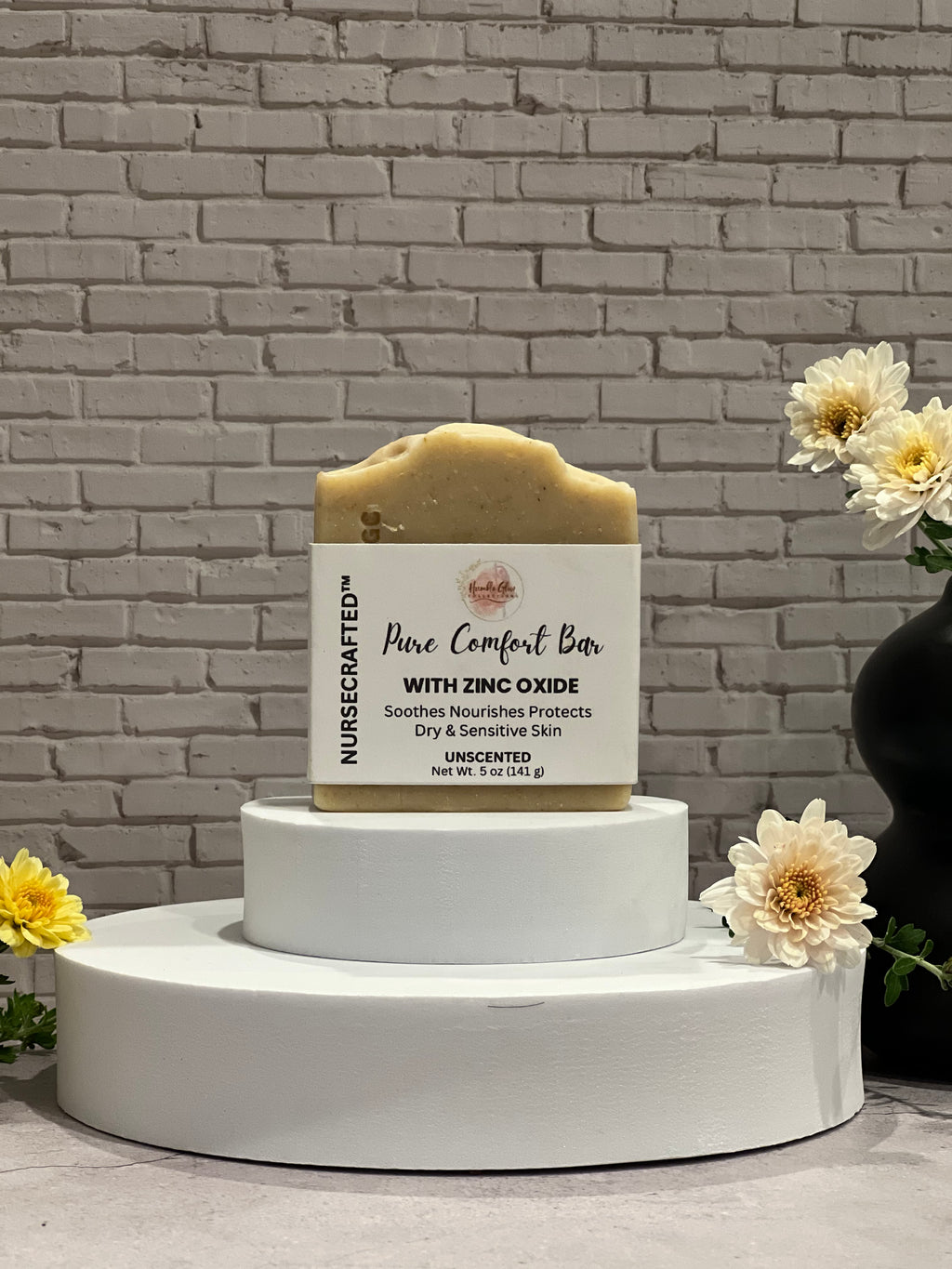 NurseCrafted Pure Comfort unscented zinc oxide soap bar