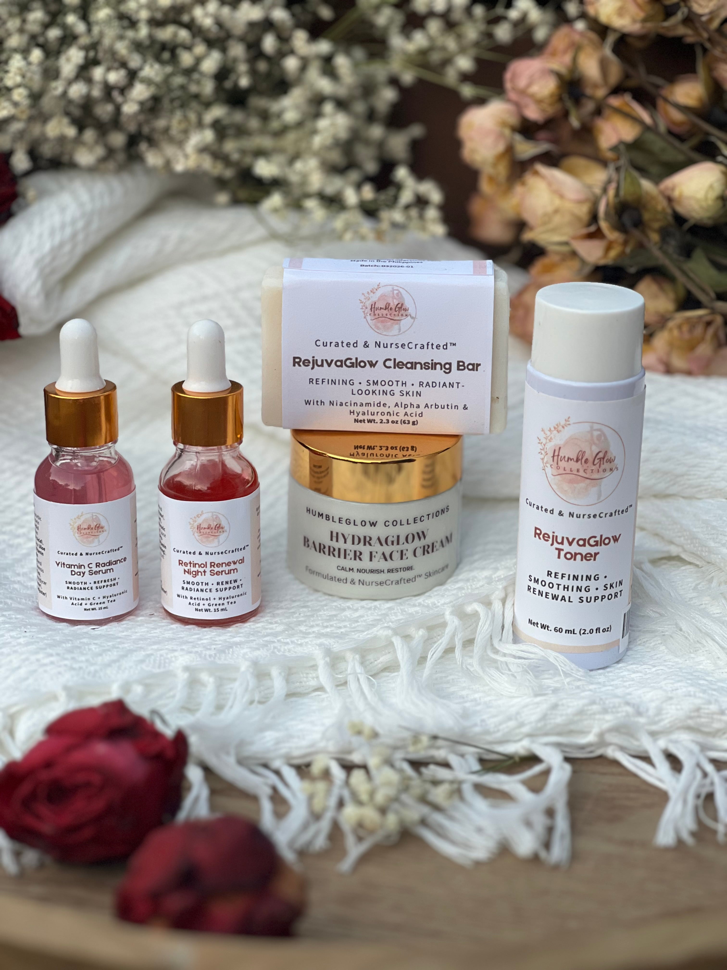 RejuvaGlow Face Care Bundle | Refining & Renewing Skincare Routine | NurseCrafted™