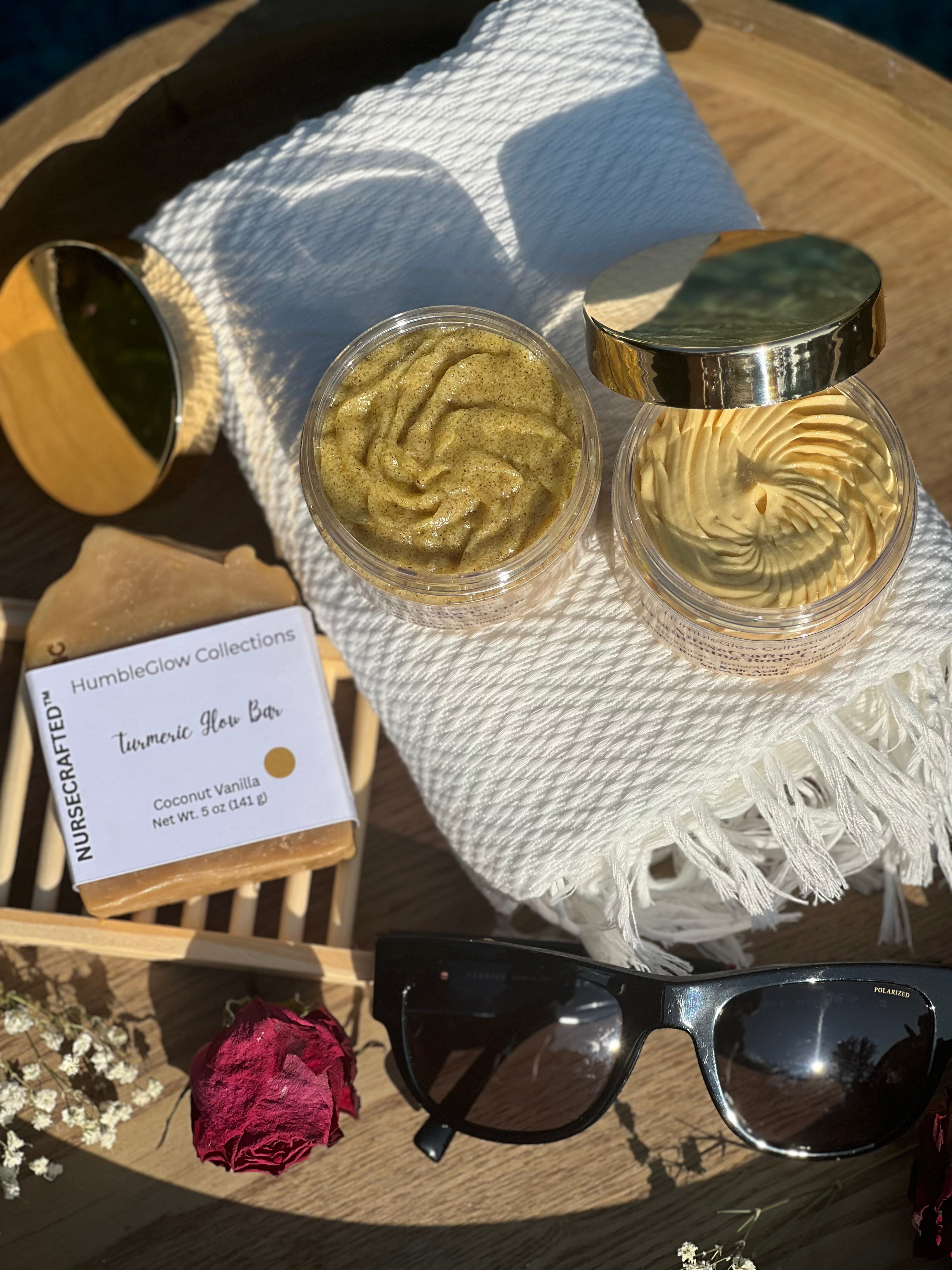EvenGlow™ Brightening Body Care Bundle — Kojic Acid, Turmeric & Niacinamide | NurseCrafted™