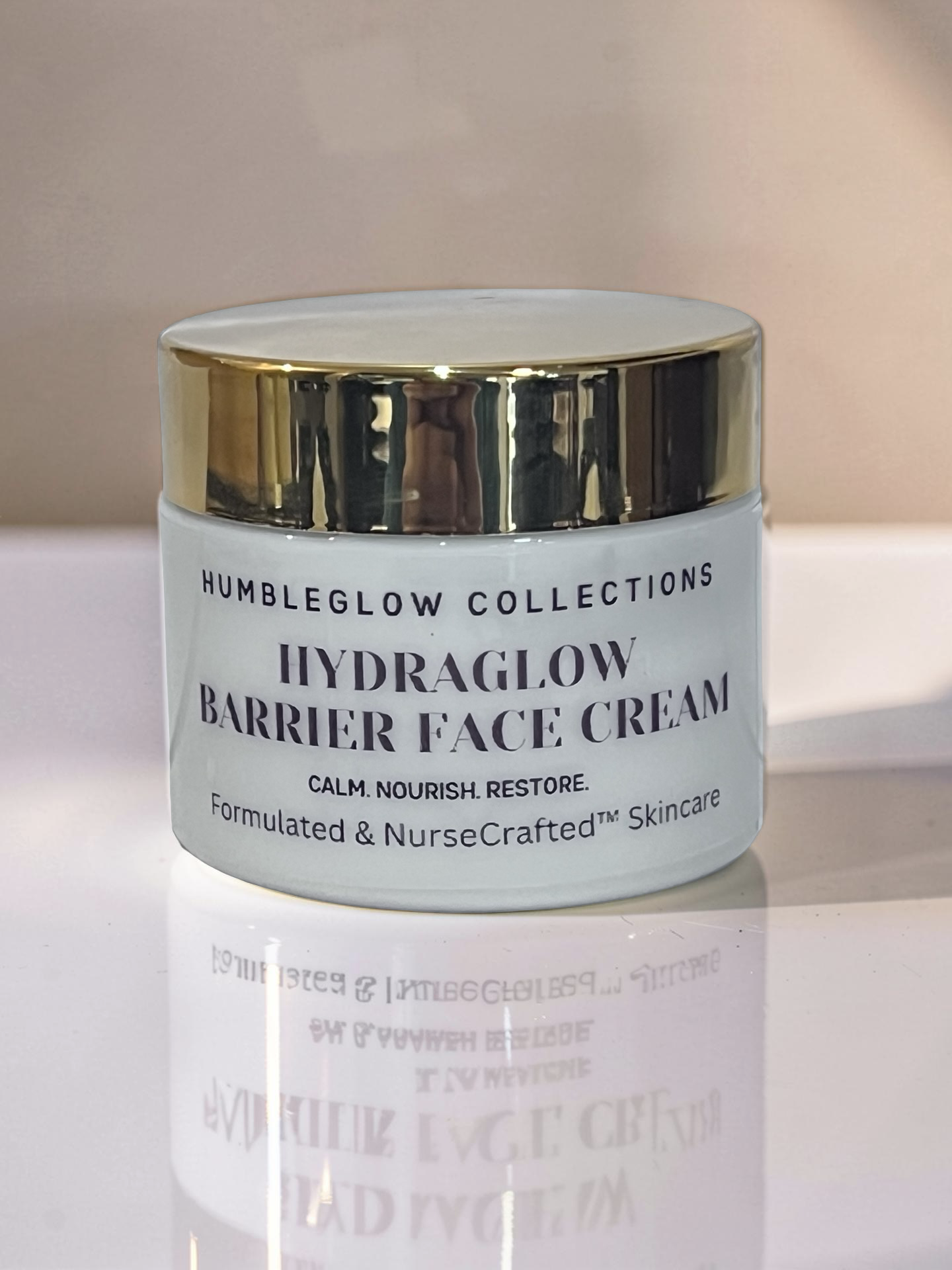 HydraGlow Barrier Cream | Lightweight Hydration Face Cream | NurseCrafted™ Skincare