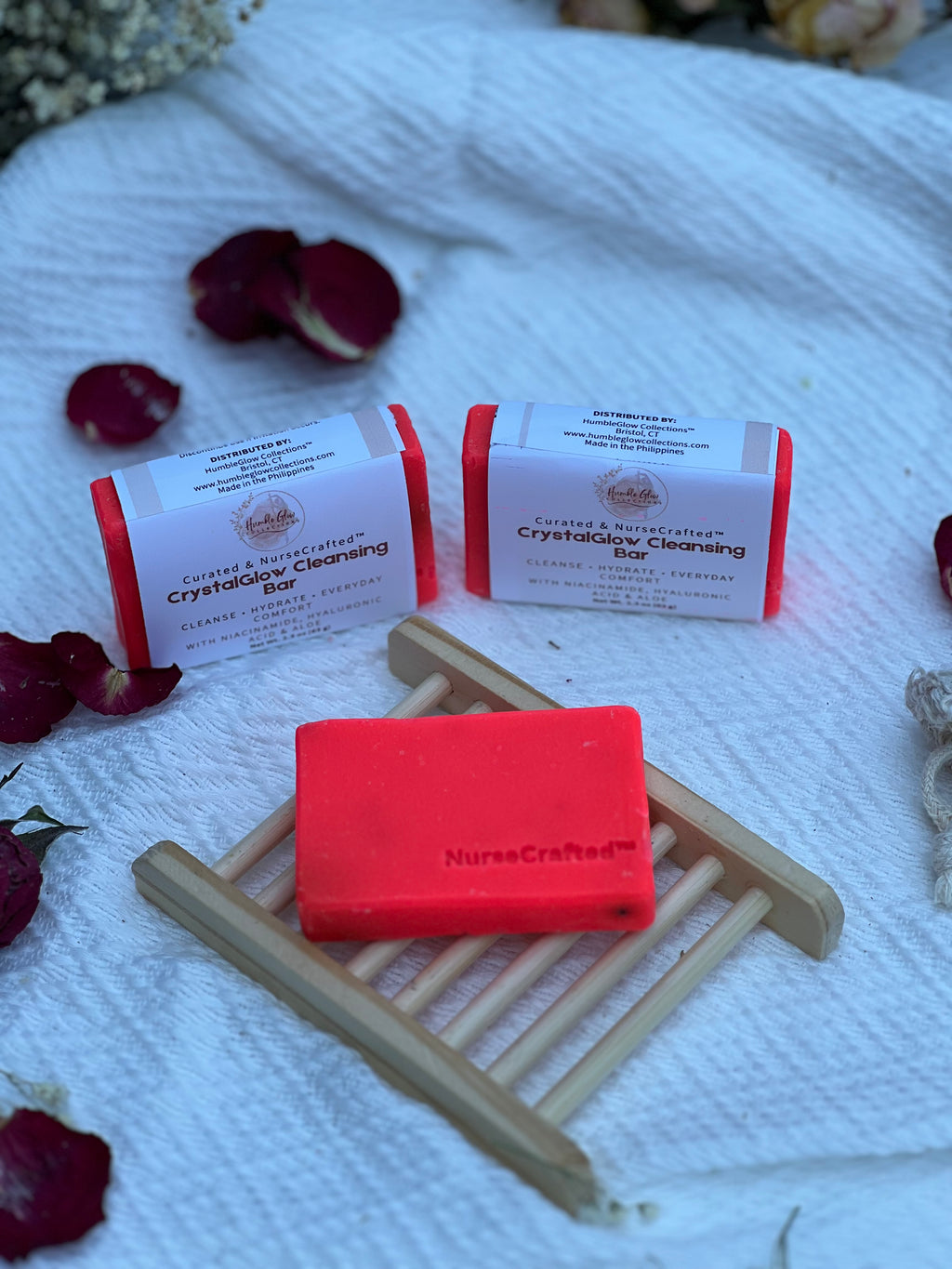 CrystalGlow Cleansing Bar with Niacinamide, Hyaluronic Acid & Aloe | Limited Edition