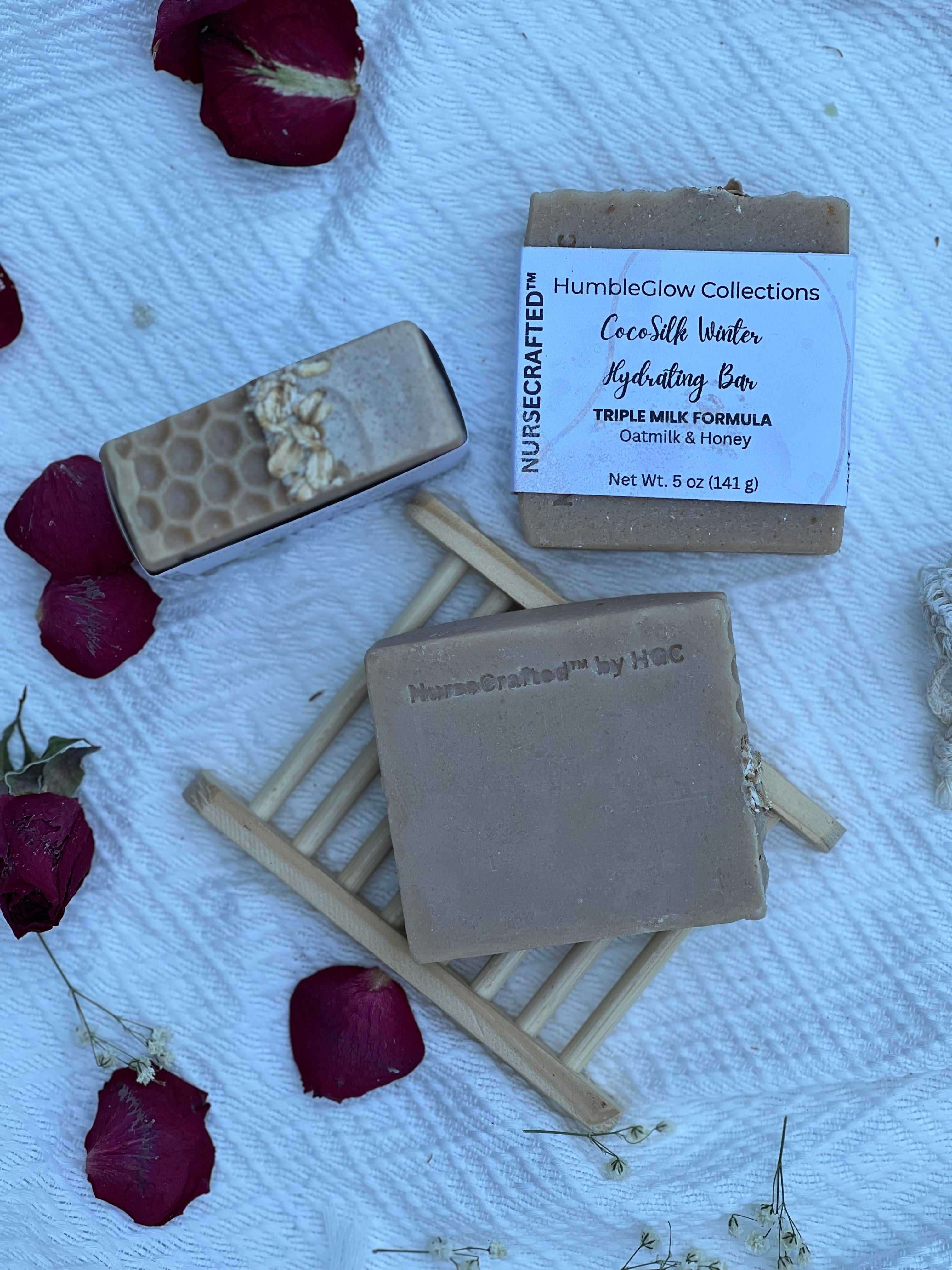 CocoSilk Winter Triple Milk Hydration Bar | Moisturizing Soap for Dry Skin | NurseCrafted™