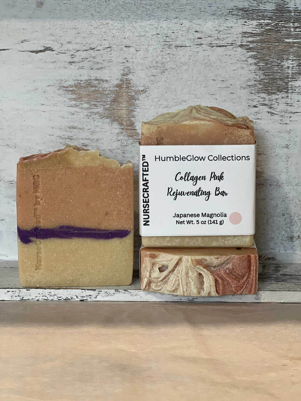 Collagen Pink Rejuvenating Bar– Collagen Hydration Soap with Rosehip | NurseCrafted™