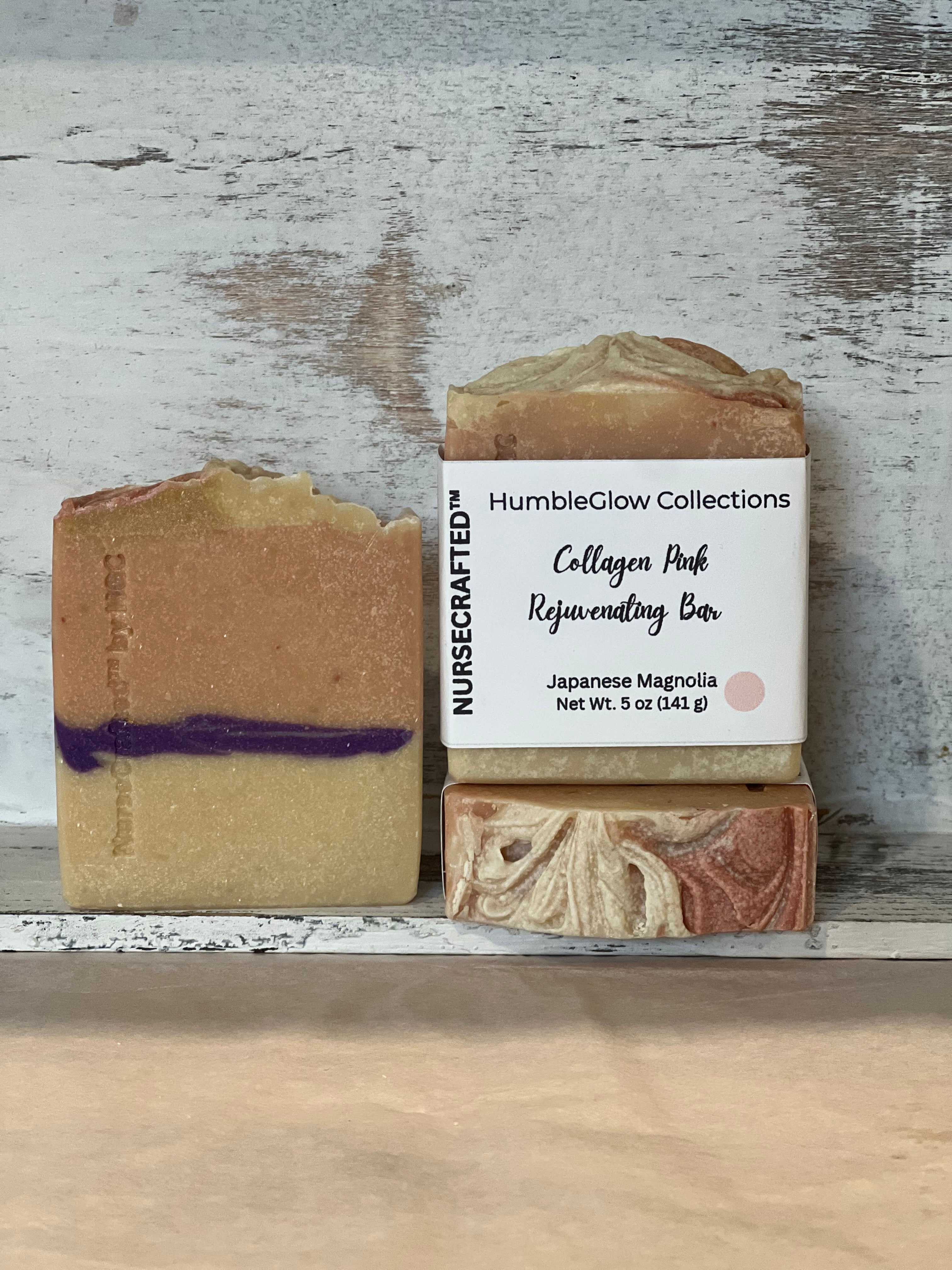 Collagen Pink Rejuvenating Bar– Collagen Hydration Soap with Rosehip | NurseCrafted™