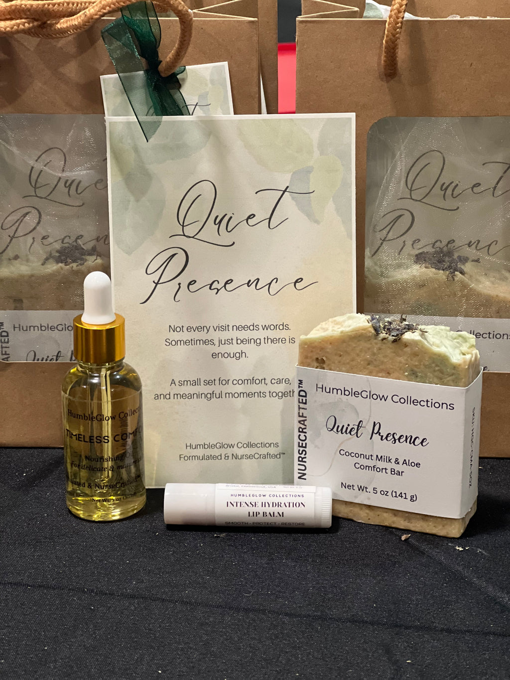 Quiet Presence Gift Set | Calming Self-Care Bundle | NurseCrafted™ Skincare Gift.