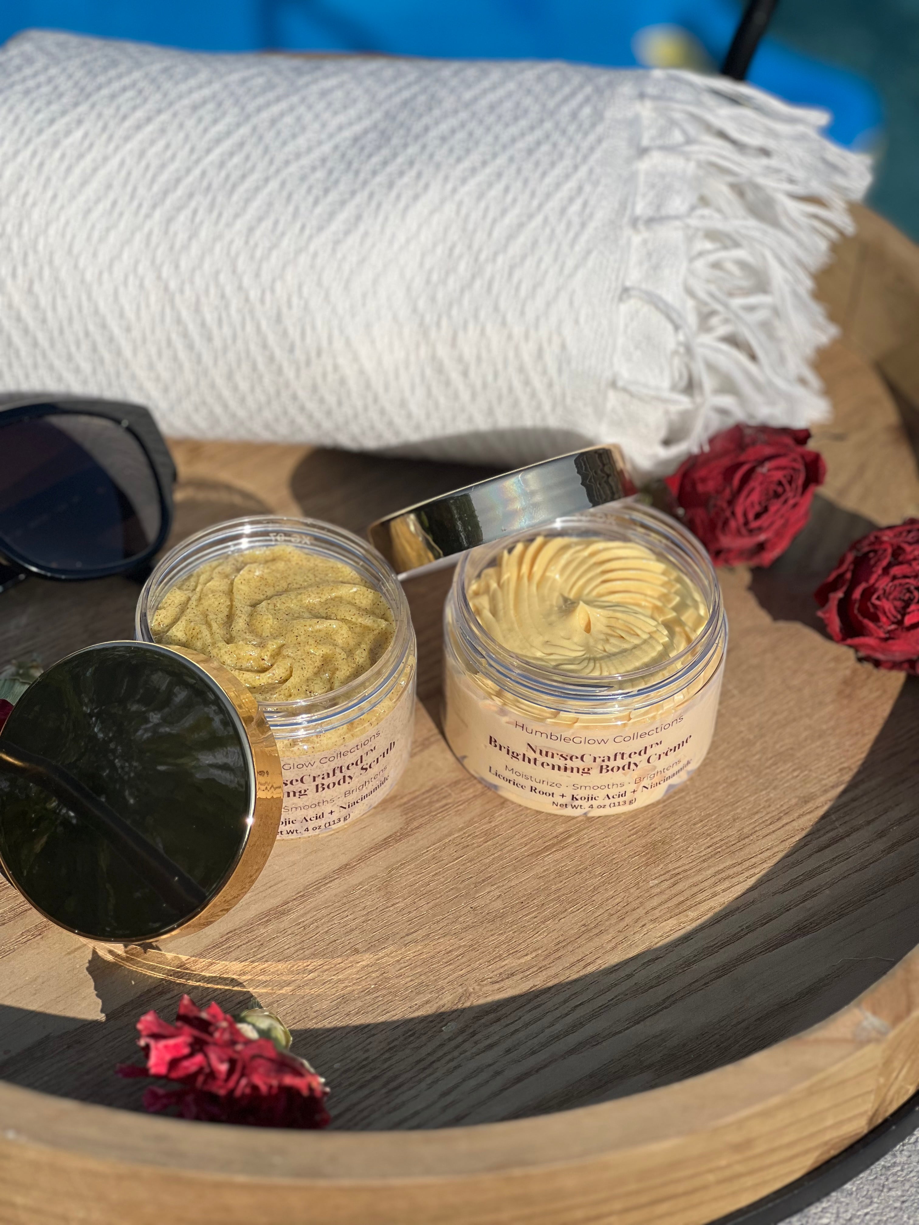 EvenGlow™ Body Scrub & Crème Duo | NurseCrafted™