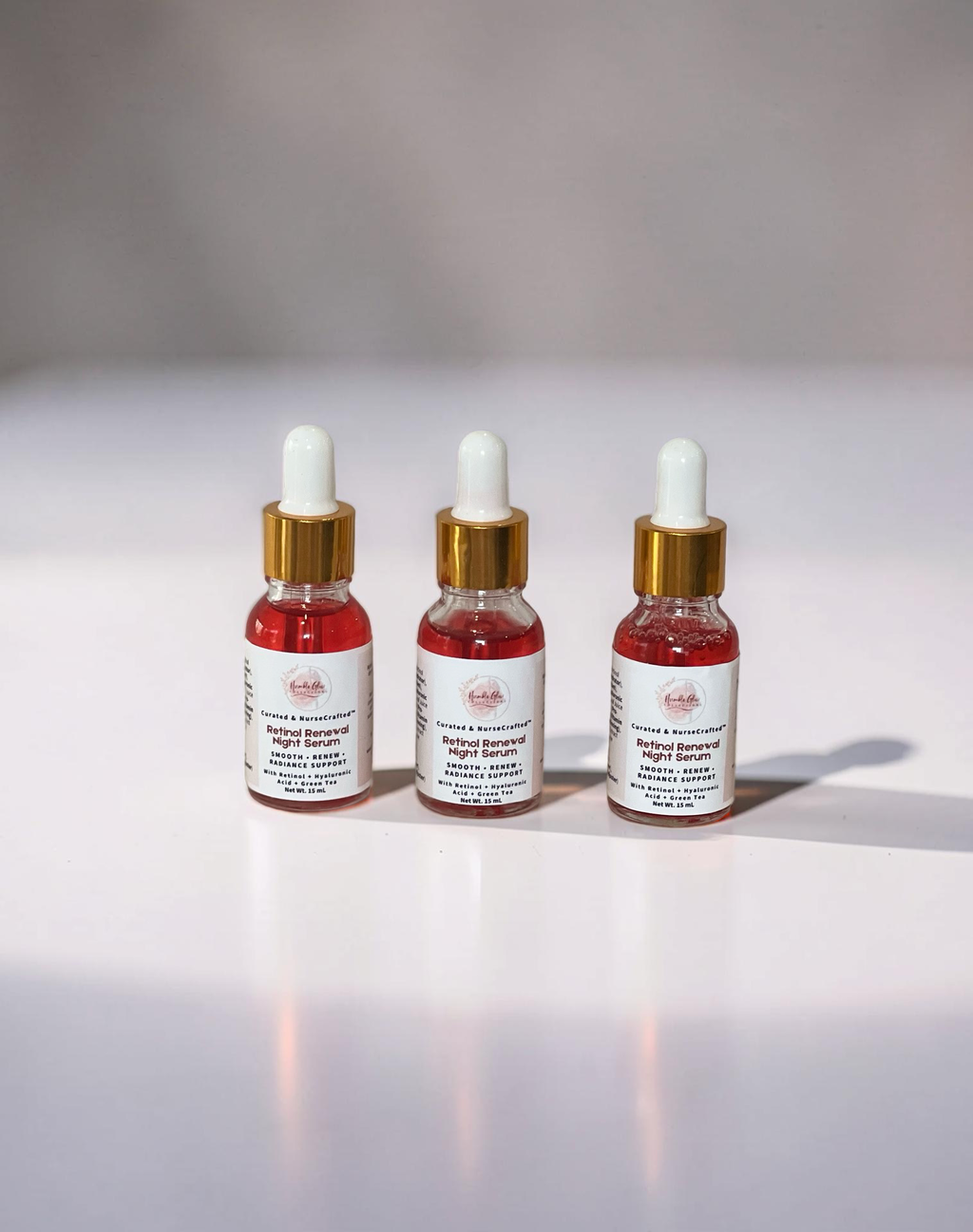 Retinol Renewal Night Serum – Retinol Serum with Hyaluronic Acid & Green Tea | NurseCrafted™