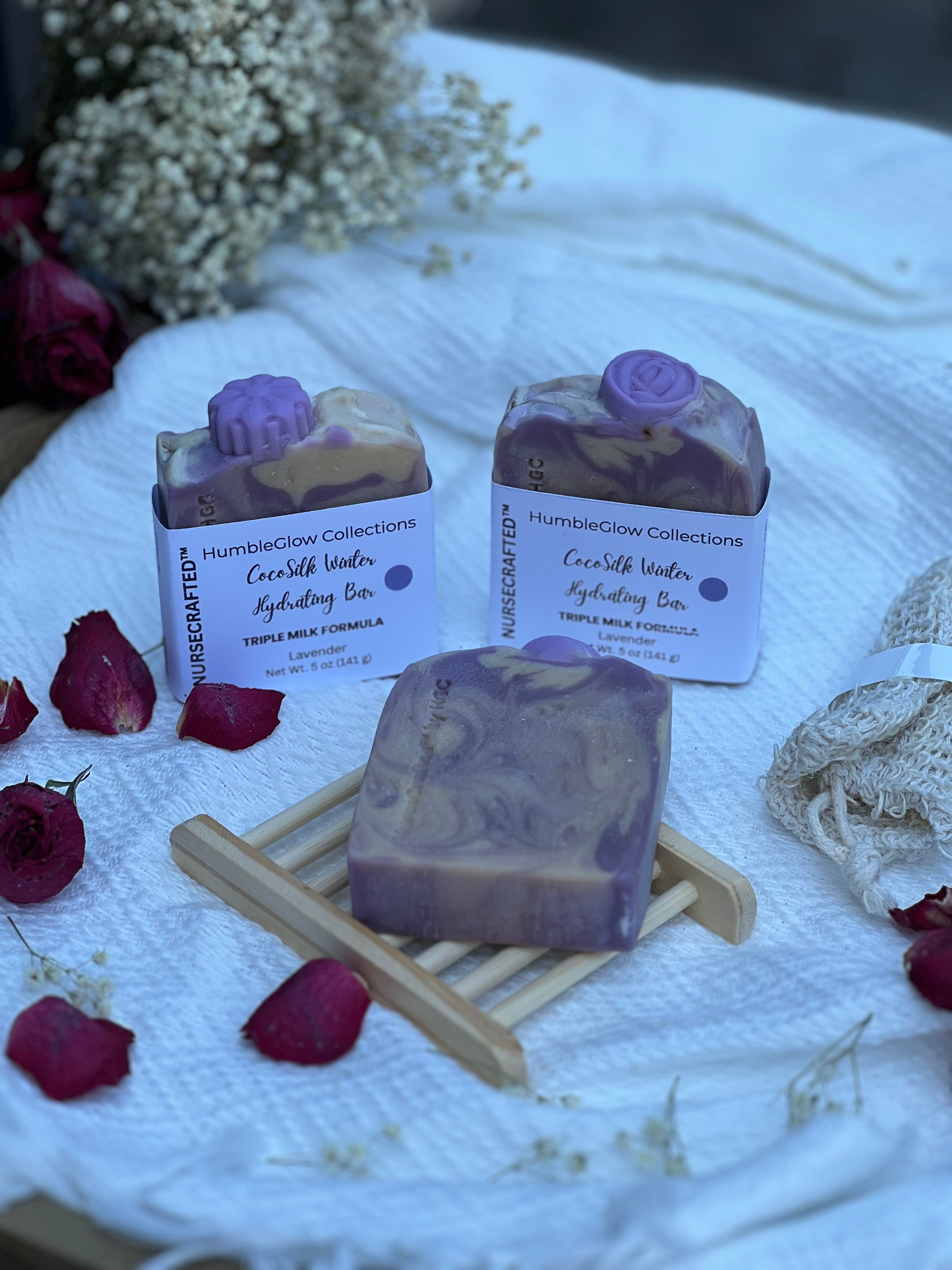 CocoSilk Winter Triple Milk Hydration Bar | Moisturizing Soap for Dry Skin | NurseCrafted™
