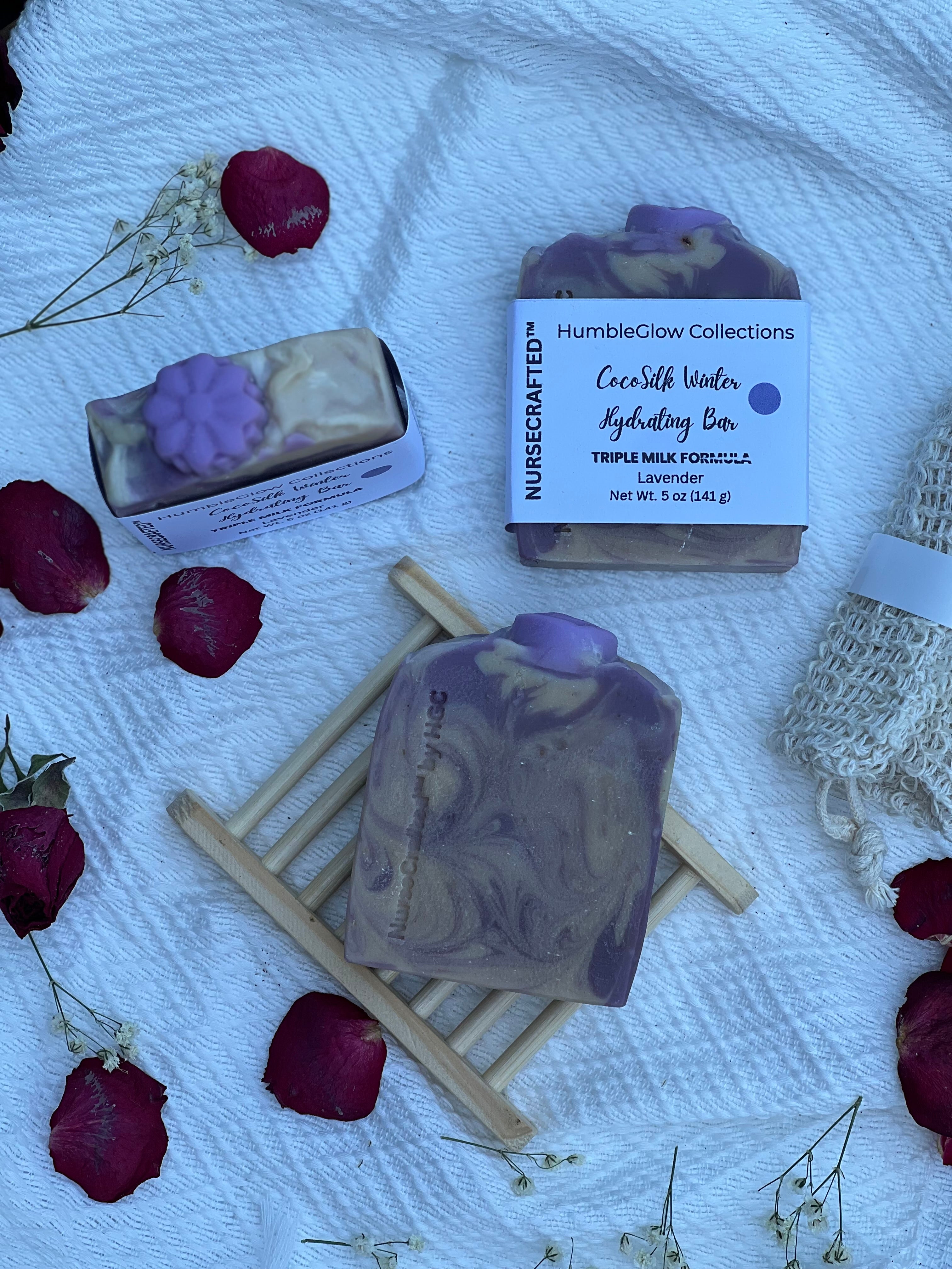 CocoSilk Winter Triple Milk Hydration Bar | Moisturizing Soap for Dry Skin | NurseCrafted™