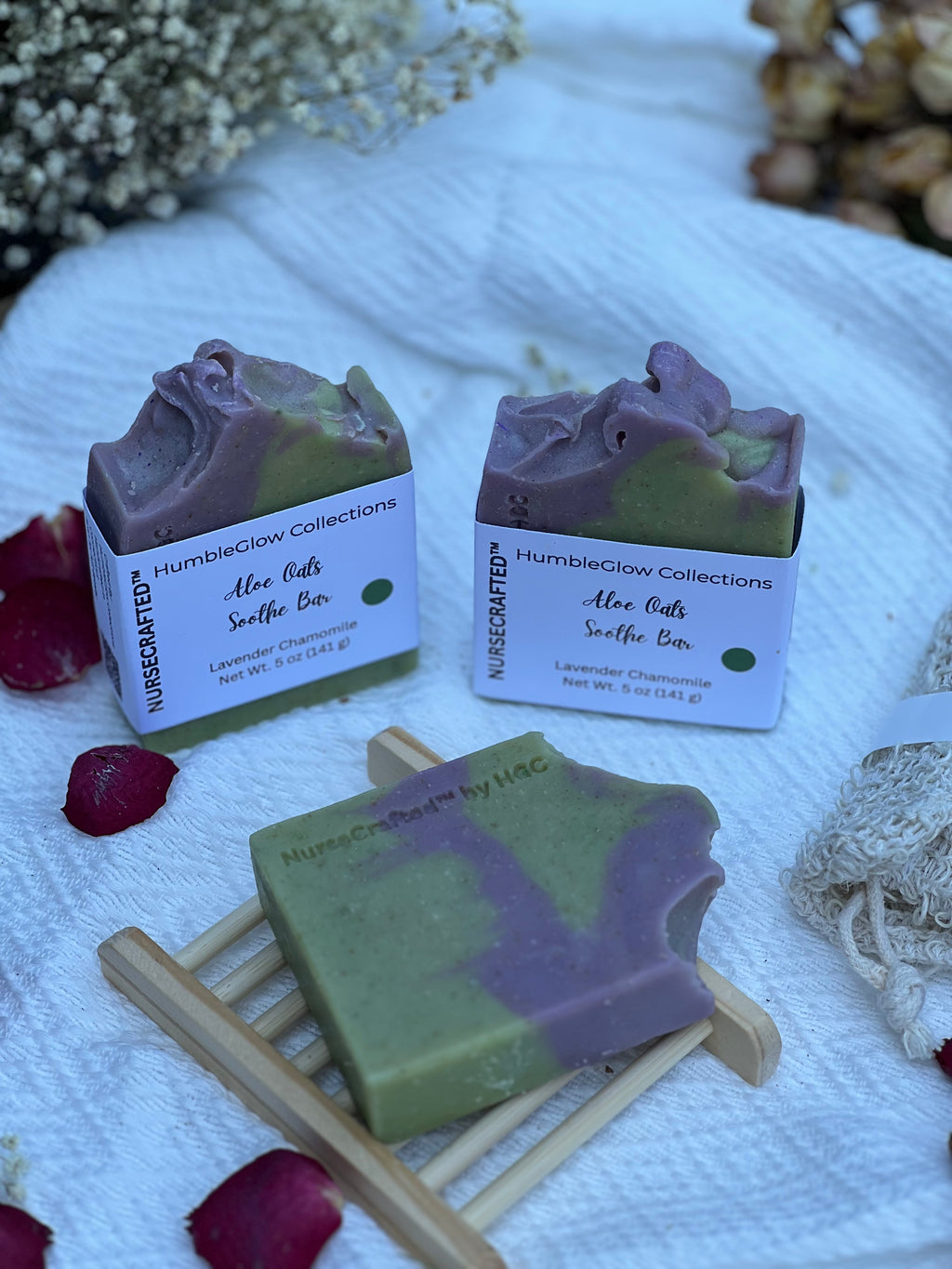 Aloe Oat Soothe Bar – Oatmeal Aloe Soothing Soap for Sensitive Skin | NurseCrafted™ | 3 for $27