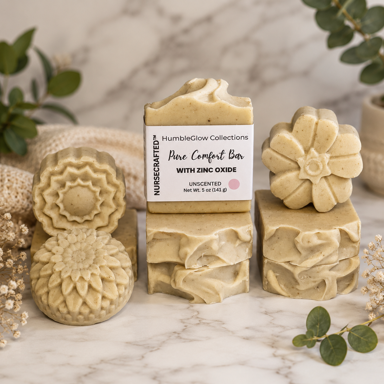 Zinc Oxide Pure Comfort Bar – Gentle Soap for Dry & Sensitive Skin | NurseCrafted™