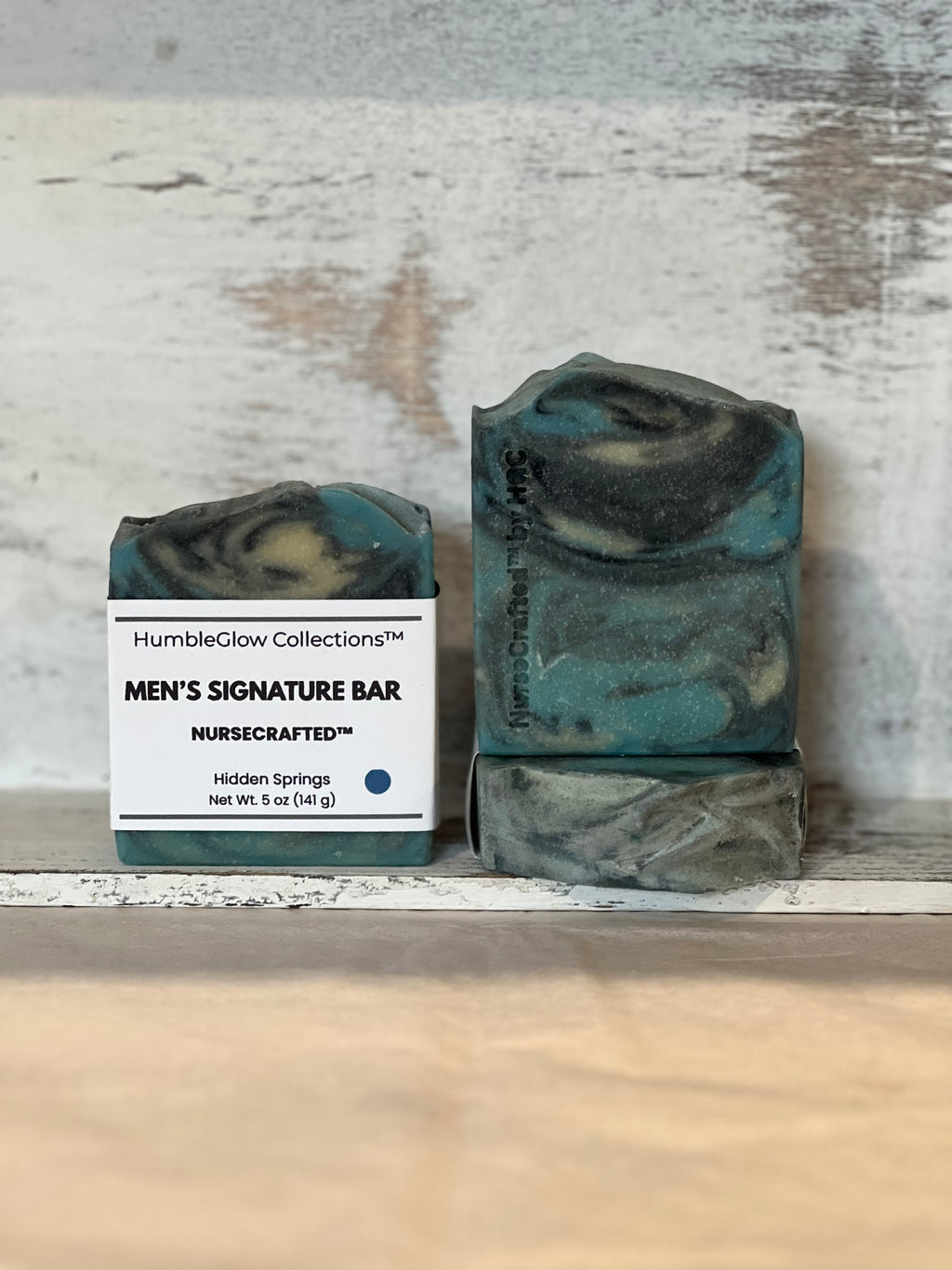 Mens Signature Bar- Deep Clean Charcoal Clay Soap for Men |  NurseCrafted™