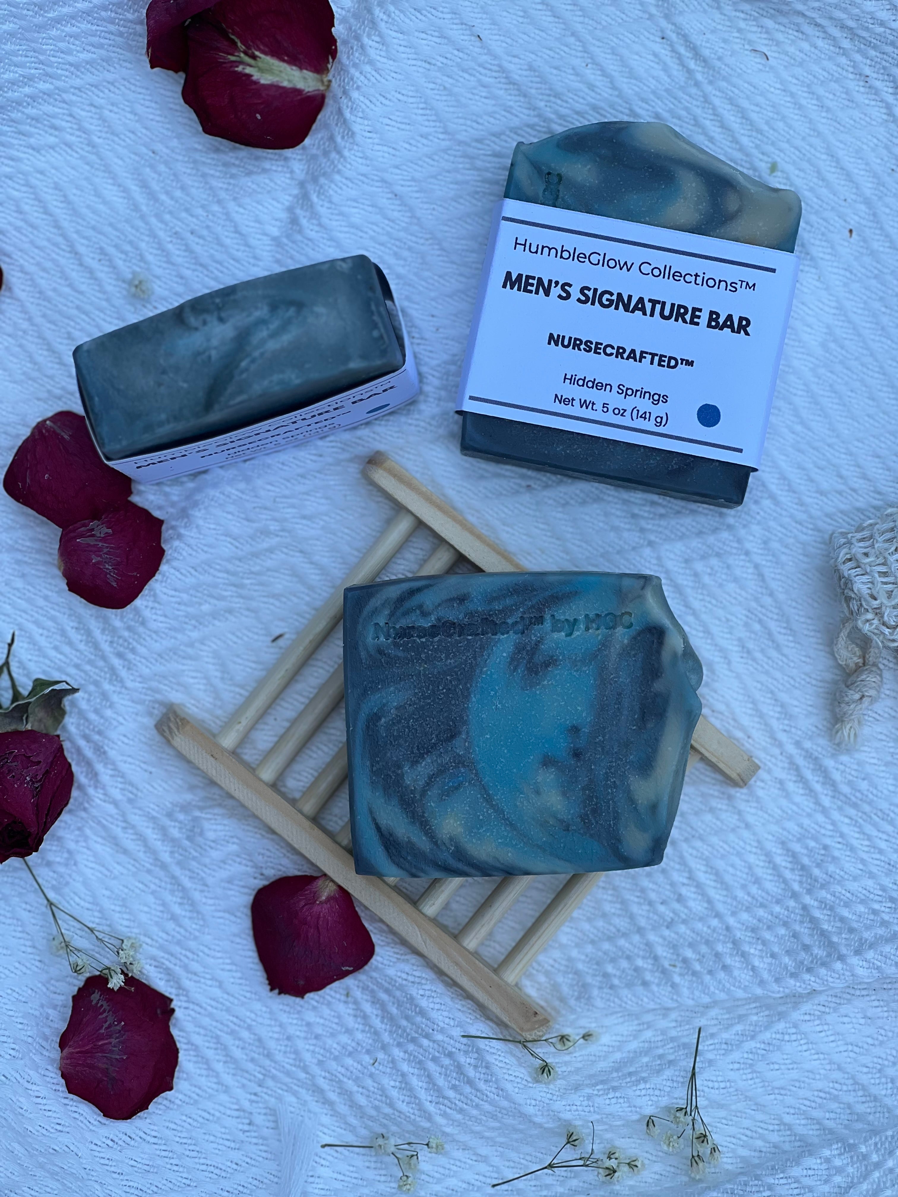 Mens Signature Bar- with Charcoal Clay | NurseCrafted™ | 3 for $27