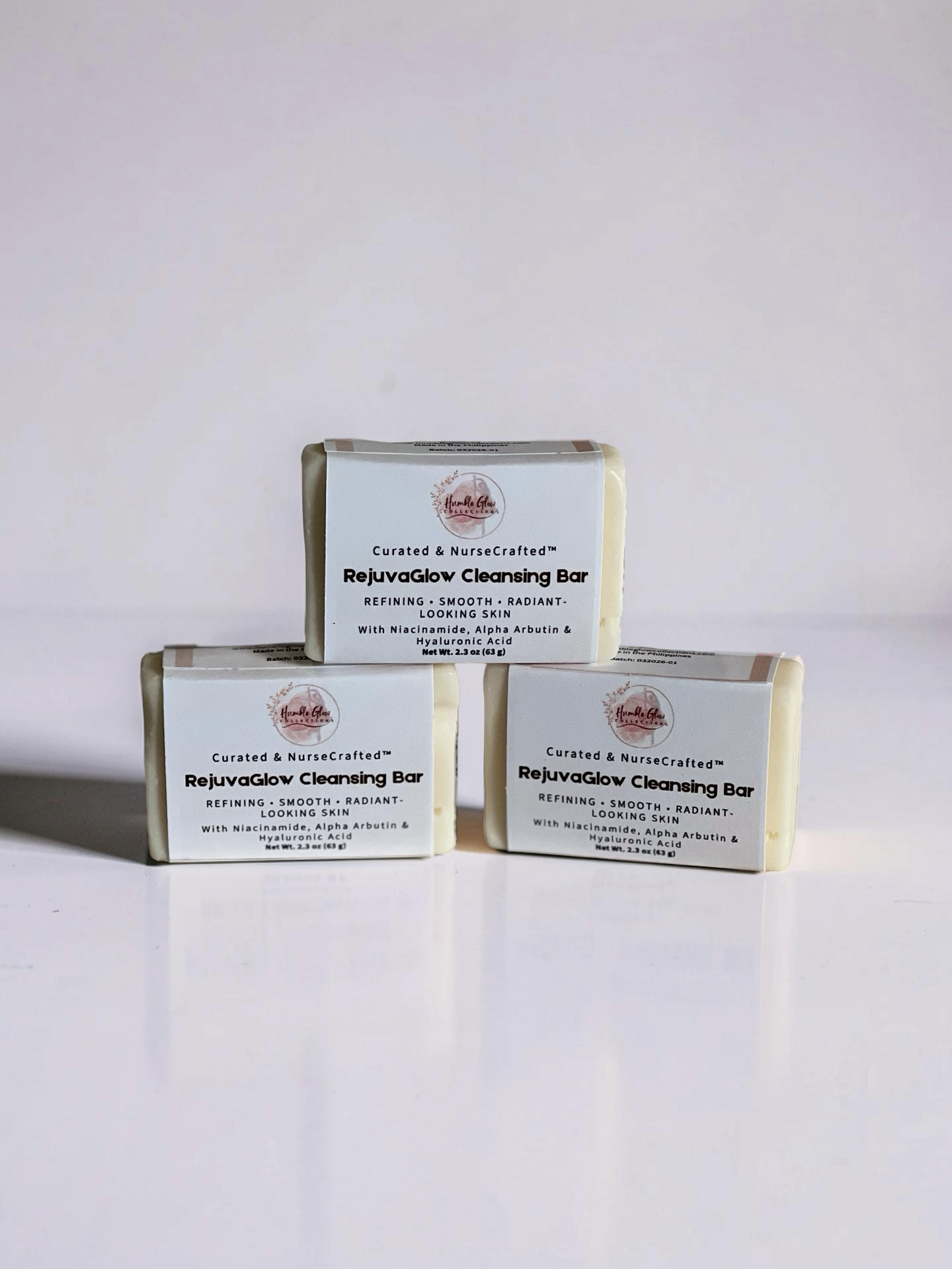 RejuvaGlow Cleansing Bar – Refining Cleanser with Niacinamide, Alpha Arbutin & Hyaluronic Acid | NurseCrafted™