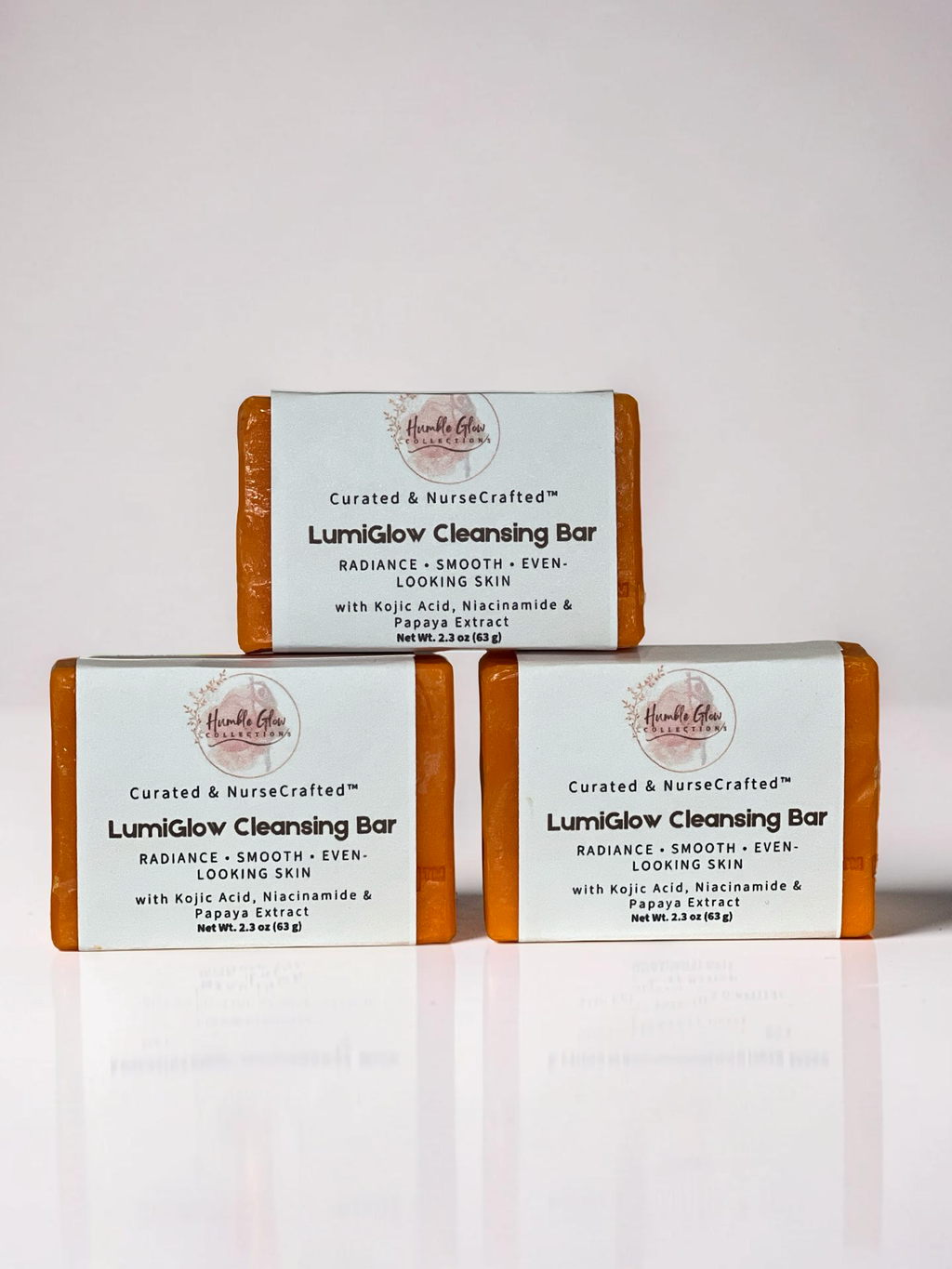 LumiGlow Cleansing Bar – Radiance Soap with Kojic Acid, Niacinamide & Papaya Extract | NurseCrafted™