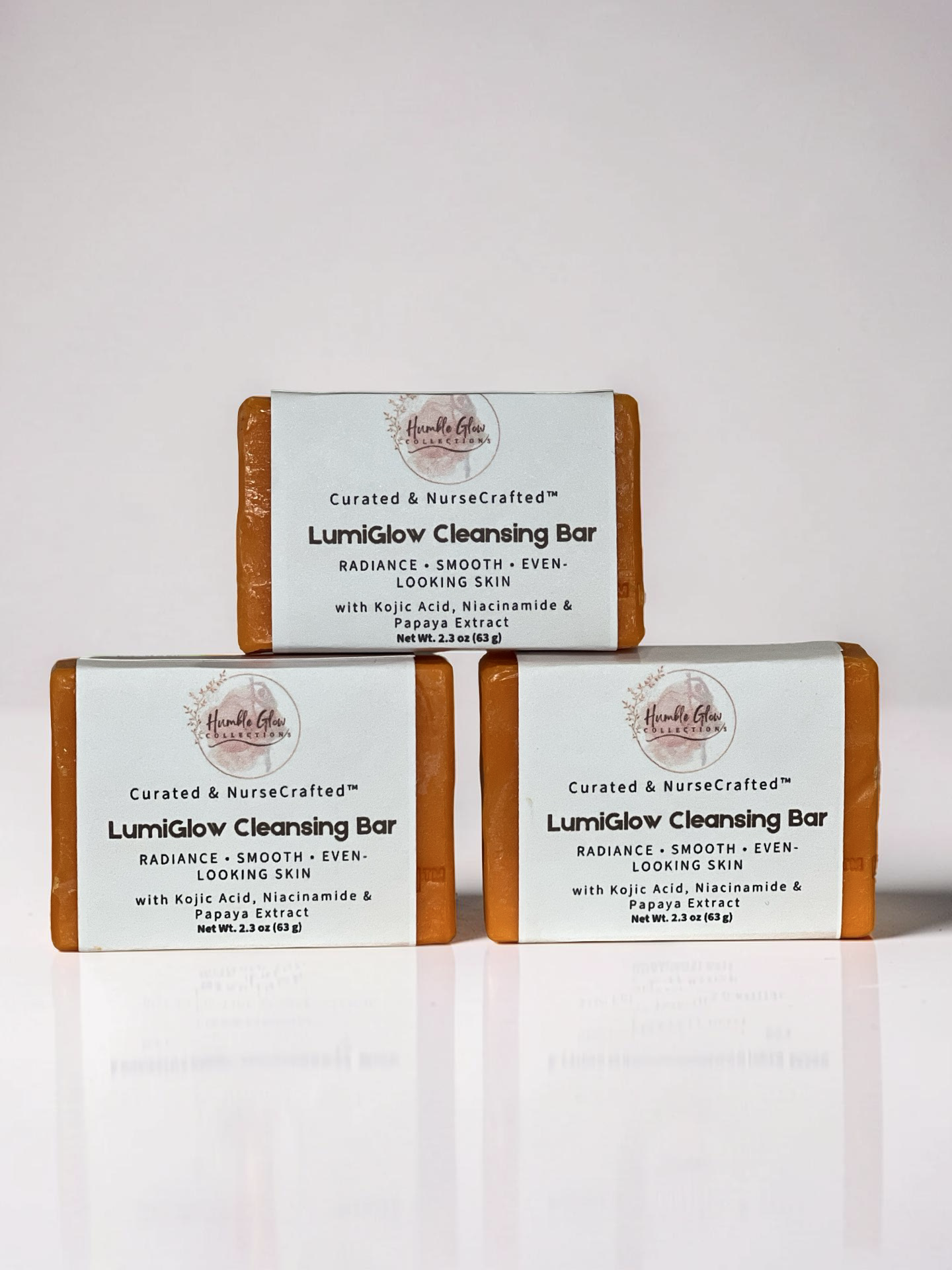 LumiGlow Cleansing Bar – Radiance Soap with Kojic Acid, Niacinamide & Papaya Extract | NurseCrafted™