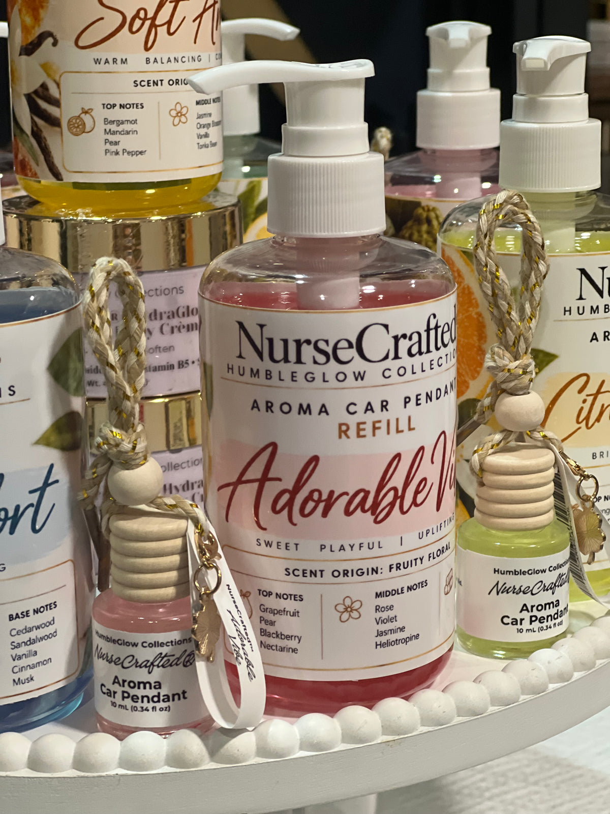 NurseCrafted Aroma Car Pendant hanging car diffuser