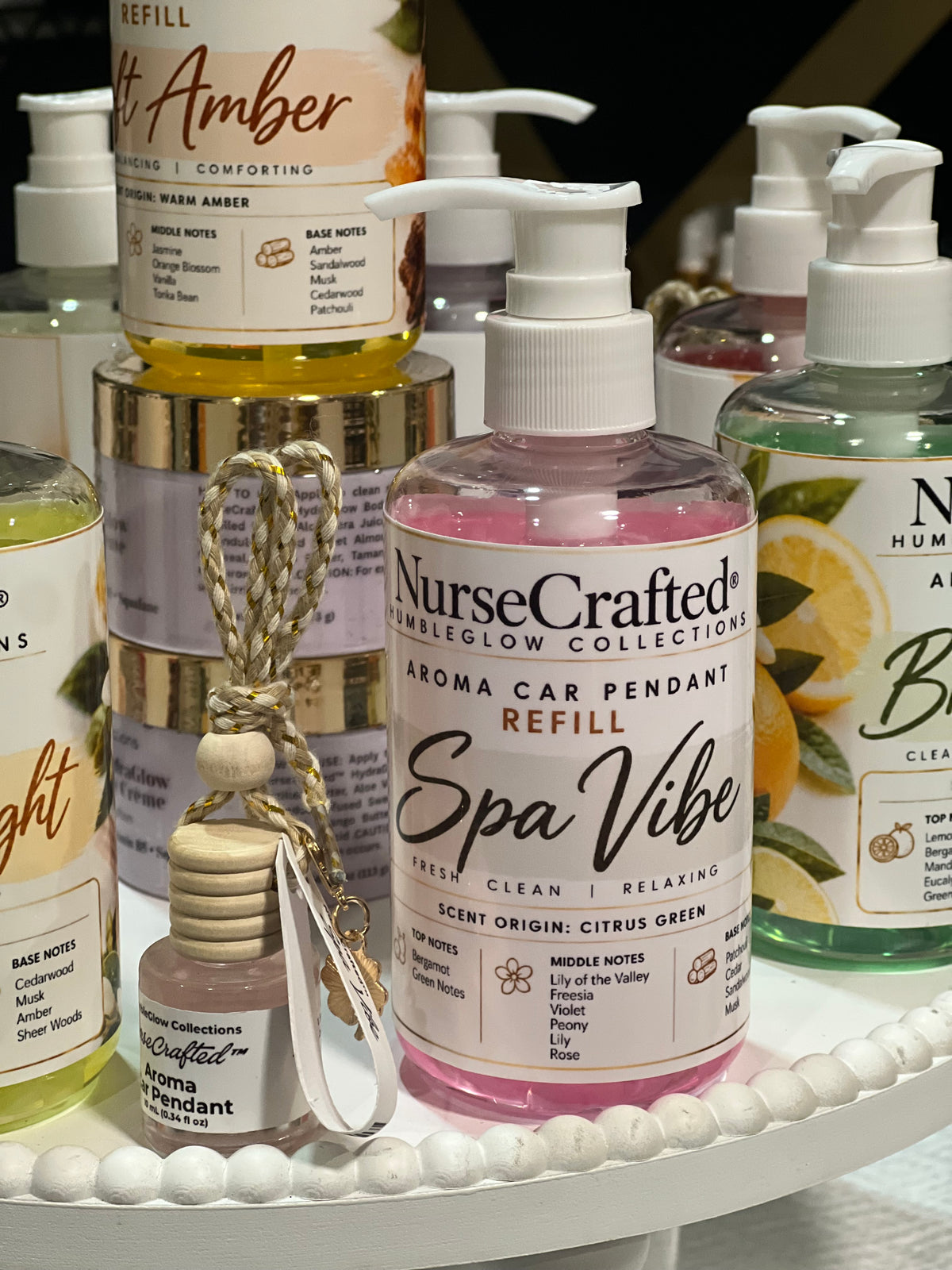 NurseCrafted Aroma Car Pendant hanging car diffuser