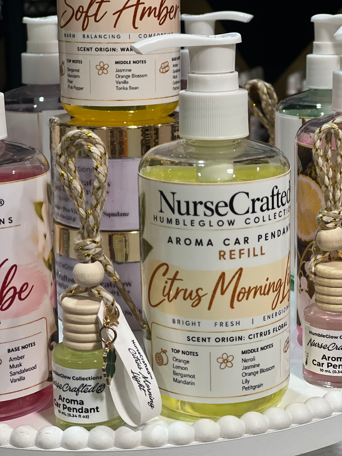 NurseCrafted Aroma Car Pendant hanging car diffuser