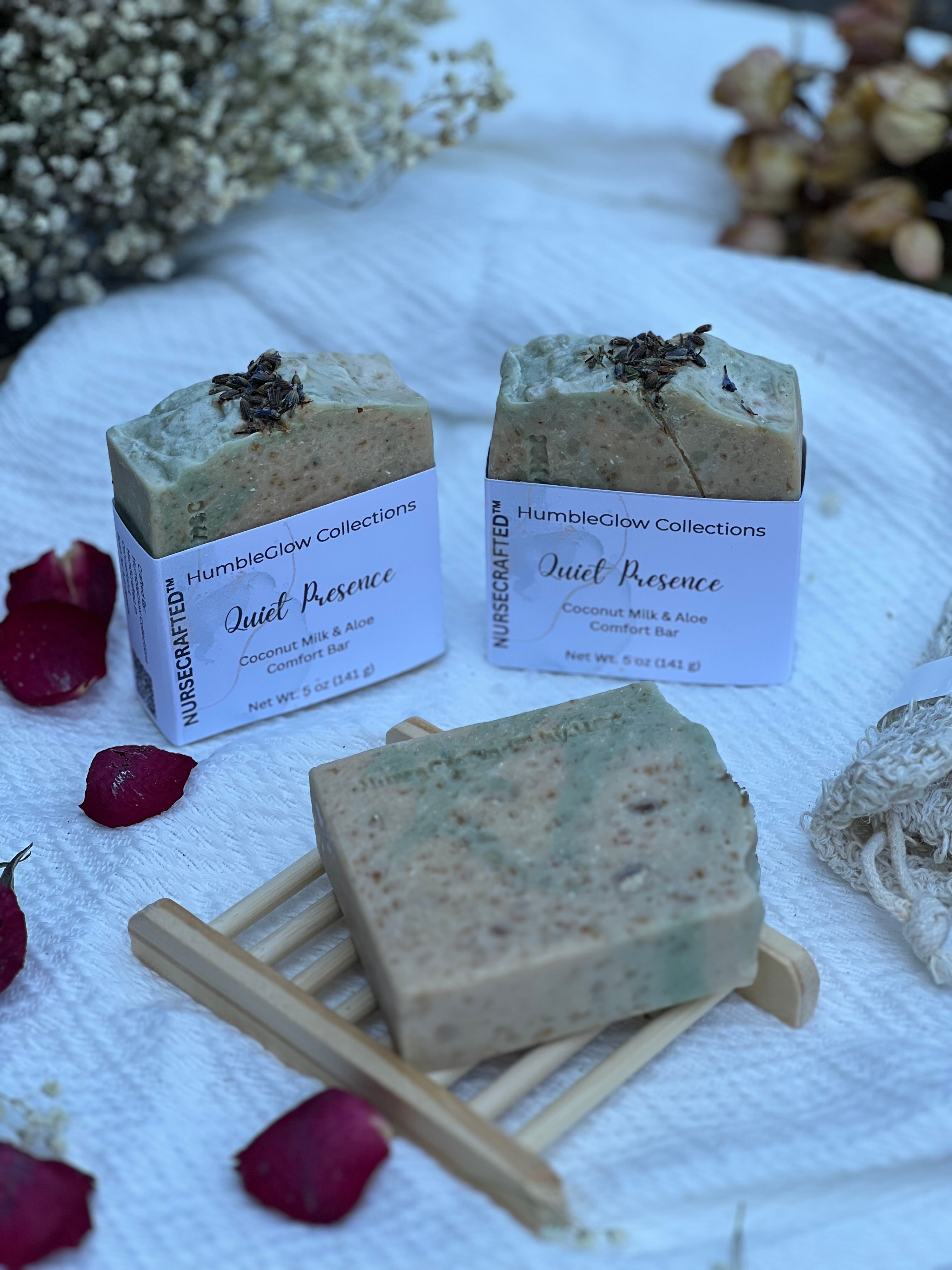 Quiet Presence™ Comfort Bar with Coconut Milk Oatmeal & Aloe | NurseCrafted™ | 3 for $27