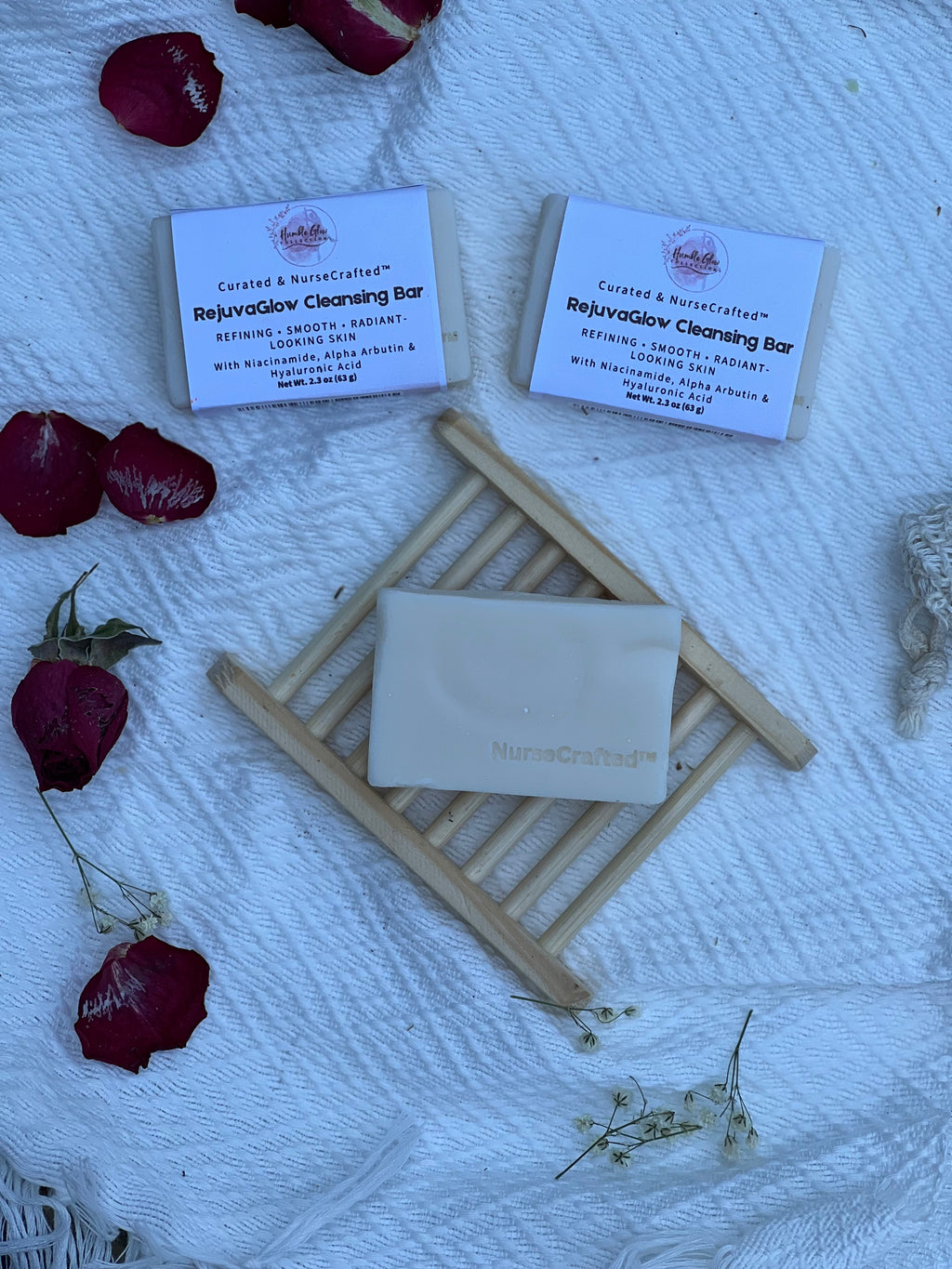 RejuvaGlow Cleansing Bar with Niacinamide, Alpha Arbutin & Hyaluronic Acid | NurseCrafted® Limited Edition