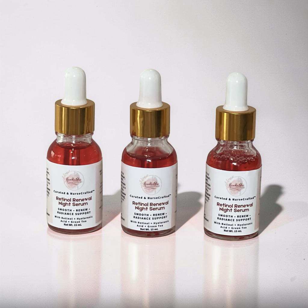 Retinol Renewal Night Serum – Retinol Serum with Hyaluronic Acid & Green Tea | NurseCrafted™