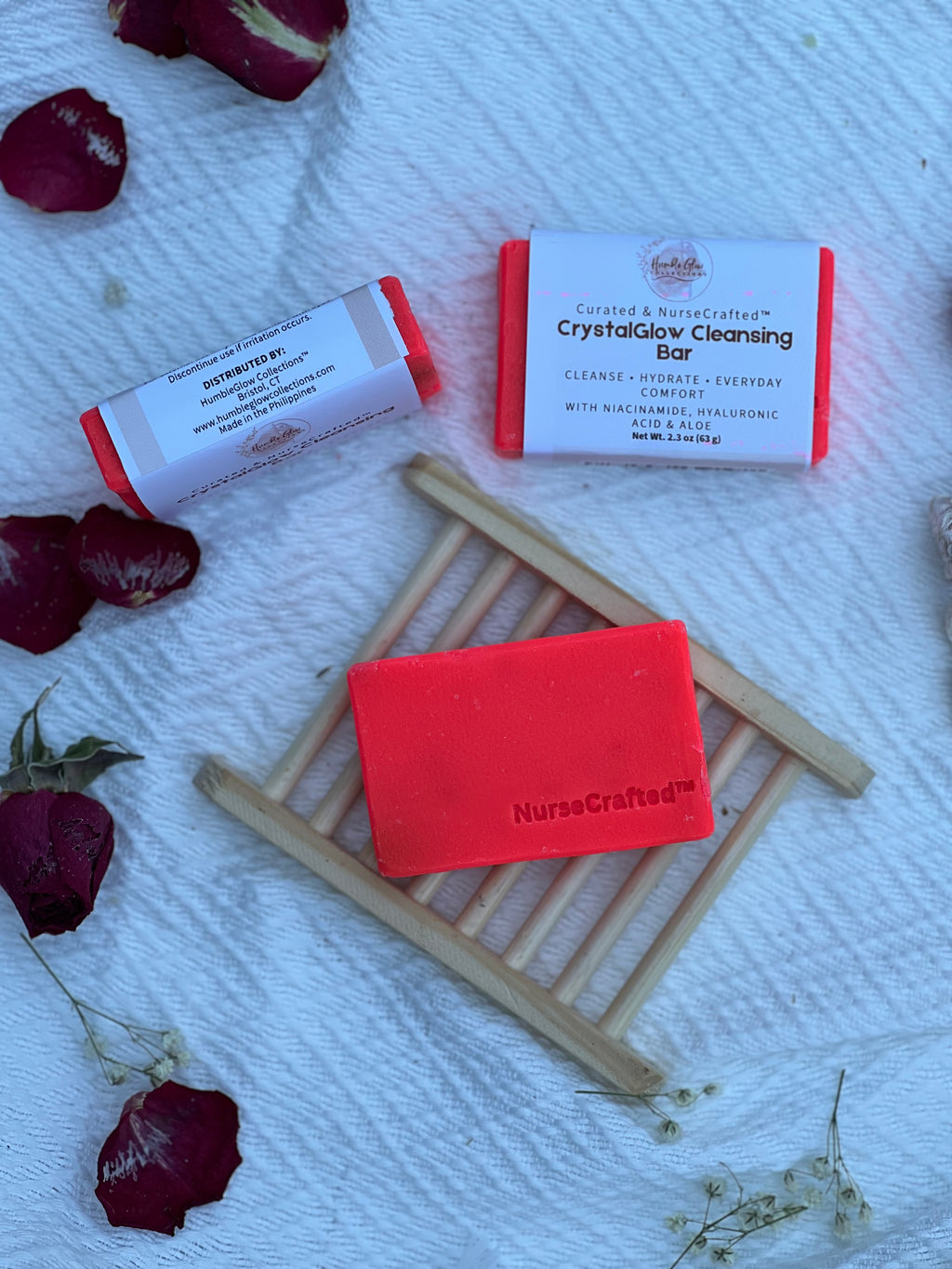 CrystalGlow Cleansing Bar with Niacinamide, Hyaluronic Acid & Aloe | Limited Edition
