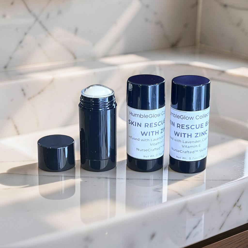 Zinc Skin Rescue Barrier Balm Stick – Protective Hydration & Skin Support | NurseCrafted™
0.7 oz (19 g)