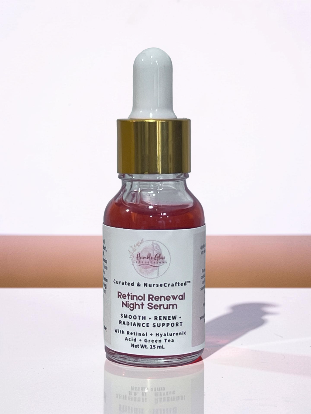 Retinol Renewal Night Serum – Retinol Serum with Hyaluronic Acid & Green Tea | NurseCrafted™
