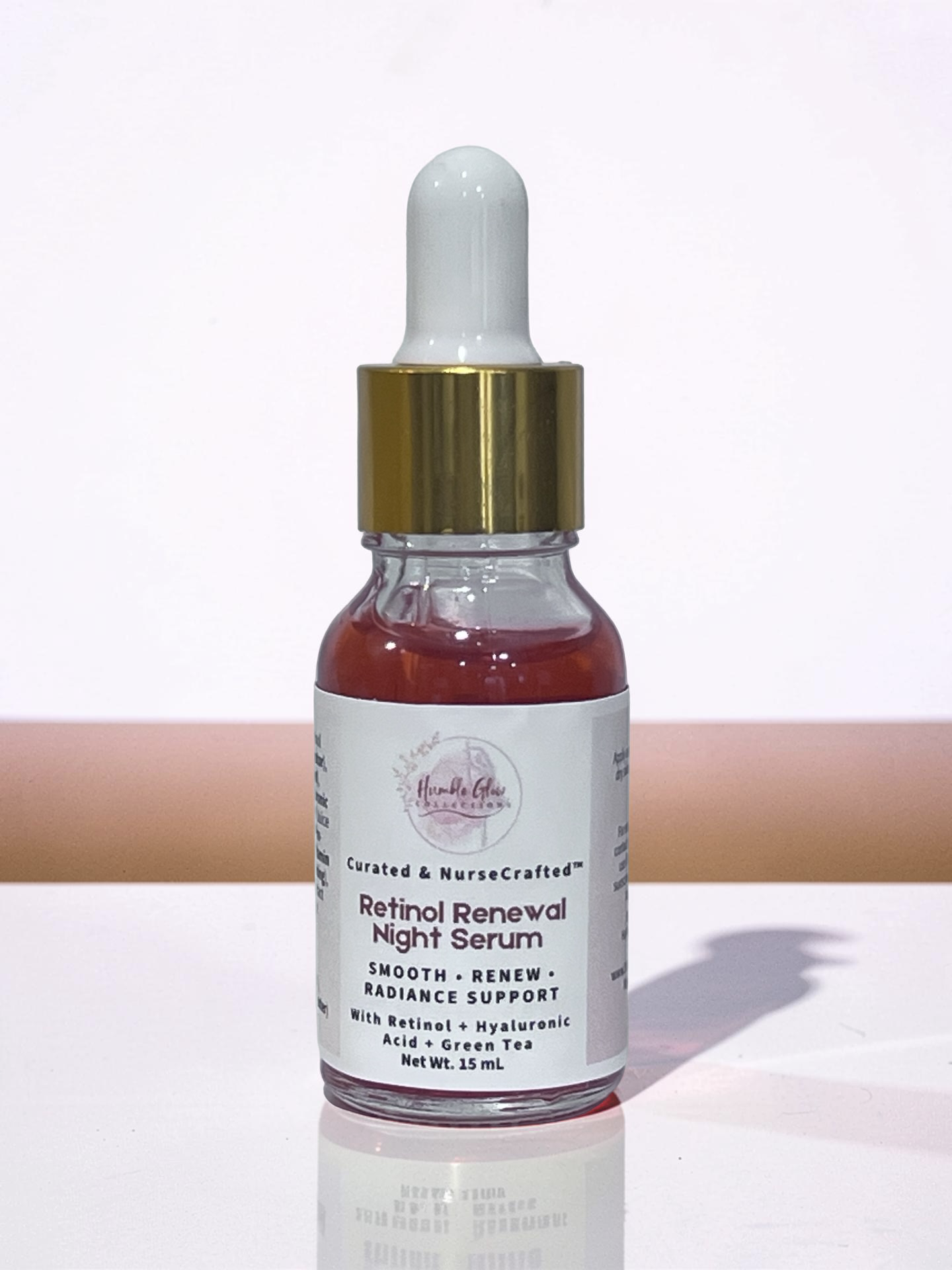 Retinol Renewal Night Serum – Retinol Serum with Hyaluronic Acid & Green Tea | NurseCrafted™