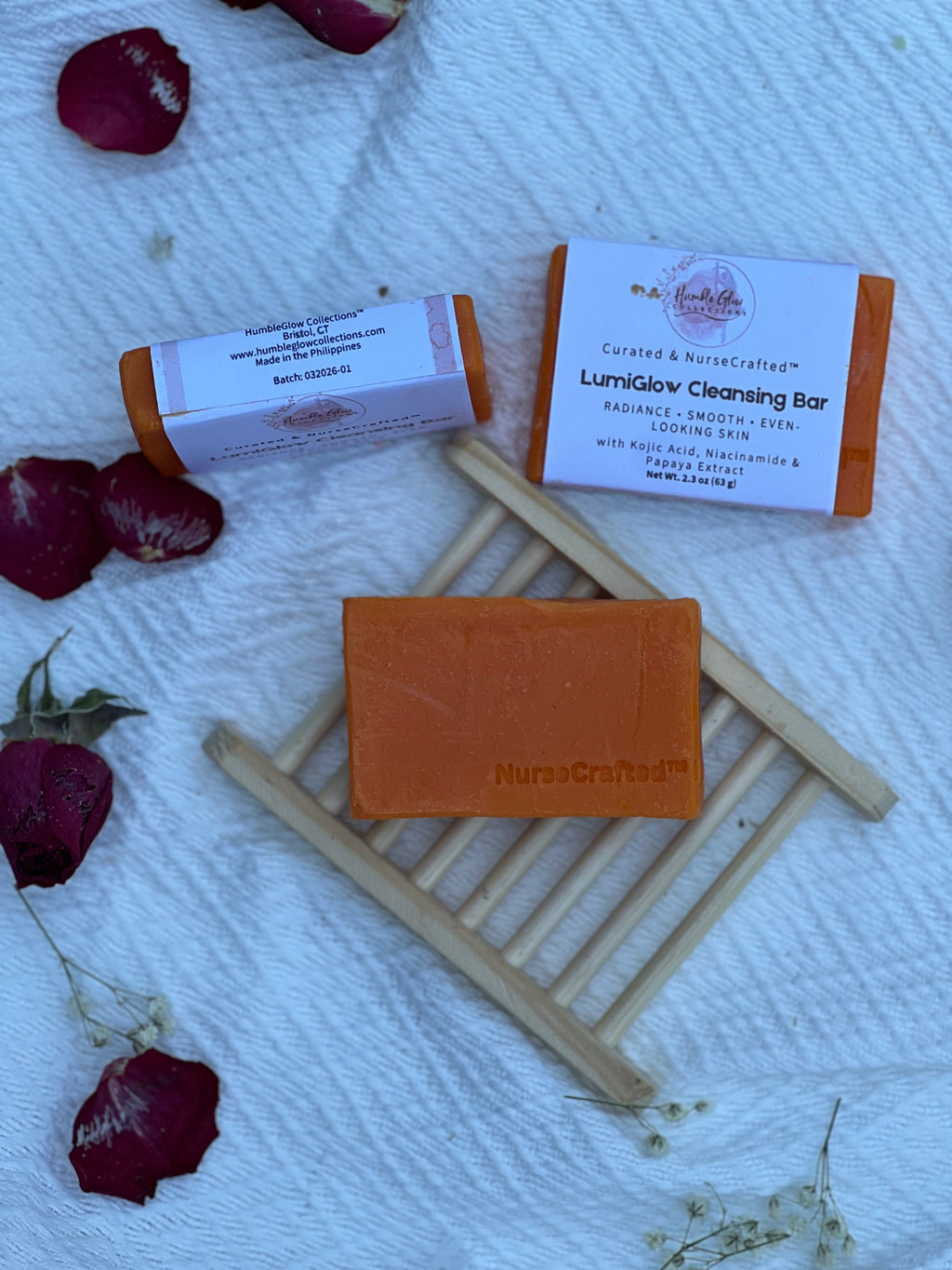LumiGlow Cleansing Bar – Radiance Soap with Kojic Acid, Niacinamide & Papaya Extract | NurseCrafted® Limited Edition