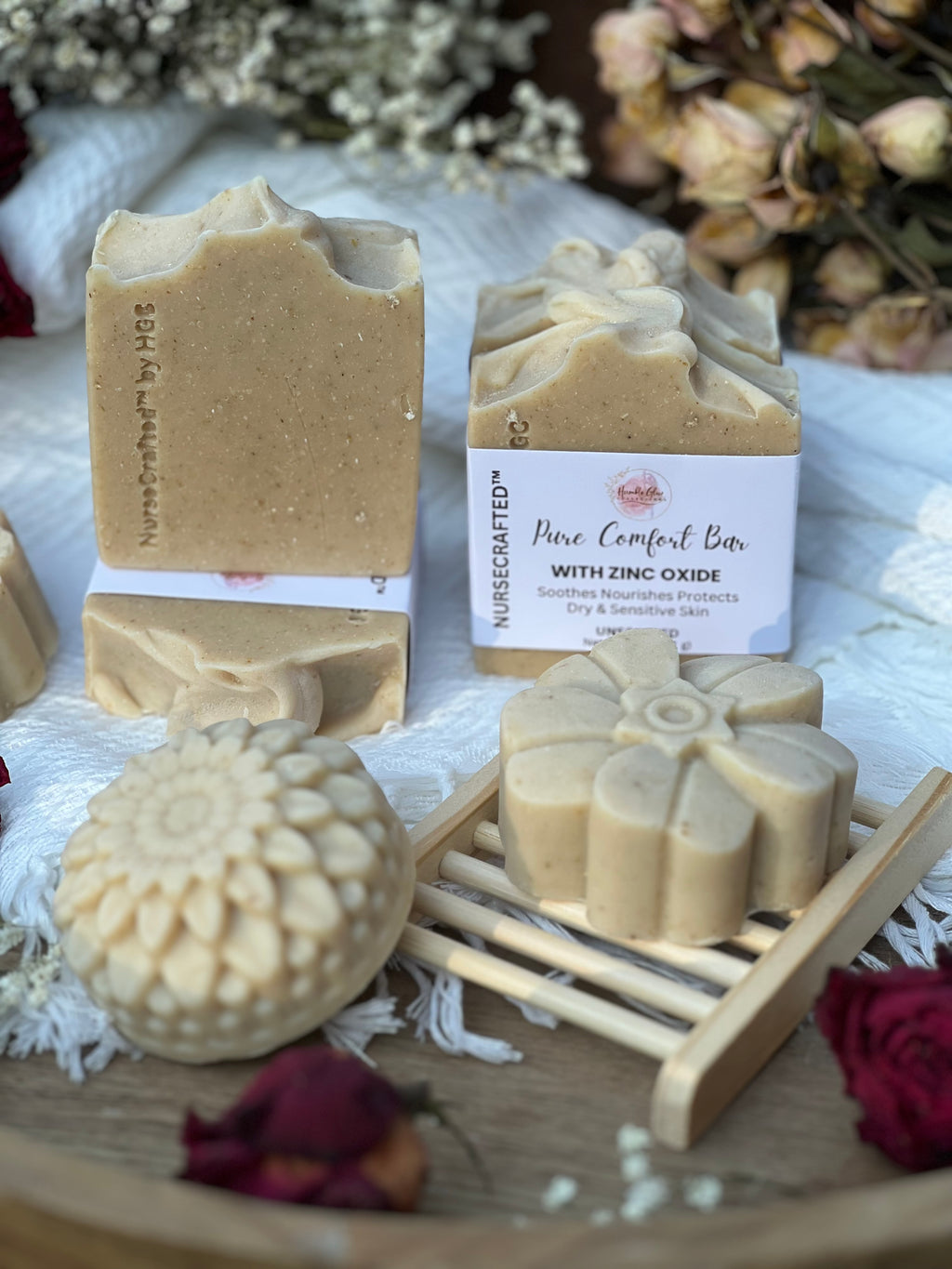 Zinc Oxide Pure Comfort Bar – Gentle Soap for Dry & Sensitive Skin | NurseCrafted™ | 3 for $27