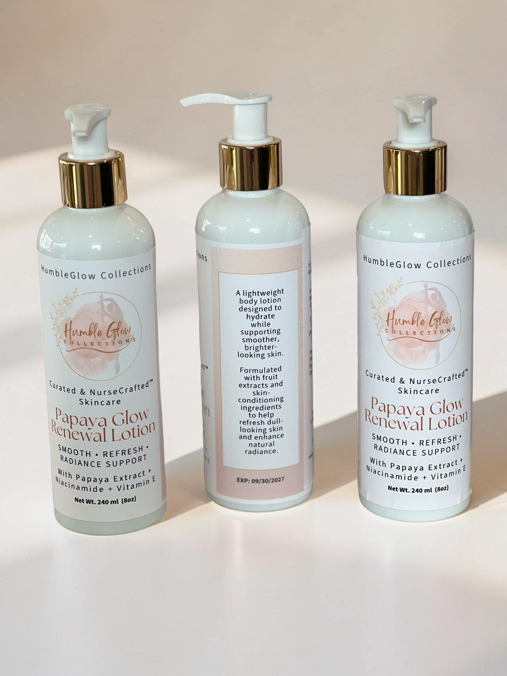 Papaya Glow Renewal Body Lotion – Body Lotion with Papaya Extract, Niacinamide & Vitamin E | NurseCrafted™