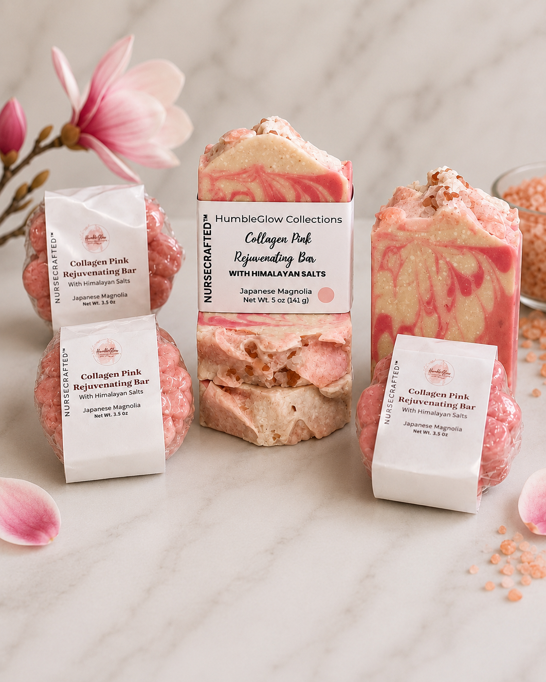 Collagen Pink Rejuvenating Bar– Collagen Hydration Soap with Rosehip | NurseCrafted™
