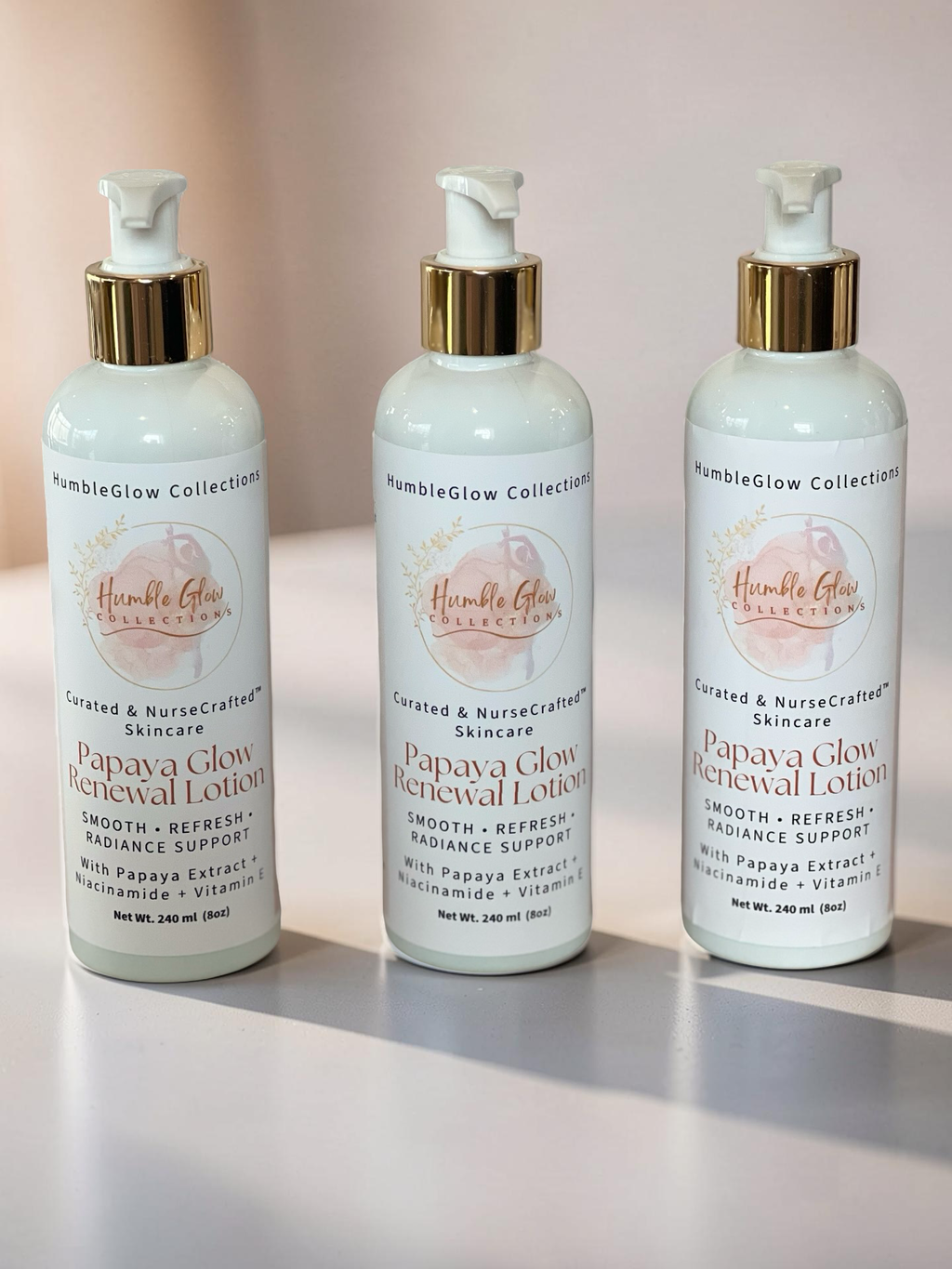 Papaya Glow Renewal Body Lotion – Body Lotion with Papaya Extract, Niacinamide & Vitamin E | NurseCrafted™