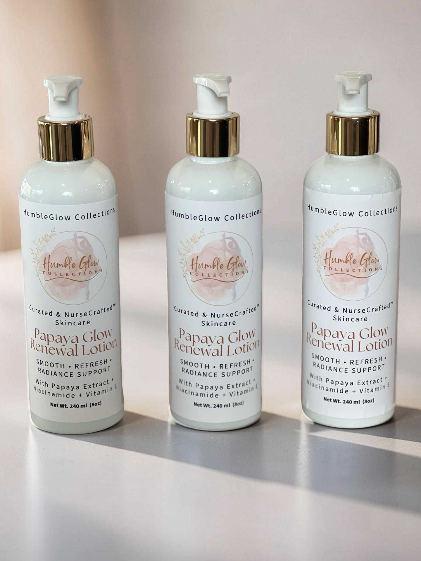 Papaya Glow Renewal Body Lotion – Body Lotion with Papaya Extract, Niacinamide & Vitamin E | NurseCrafted™