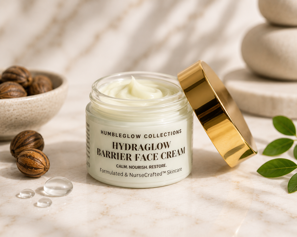 HydraGlow Barrier Face Cream | Lightweight Hydration | NurseCrafted™